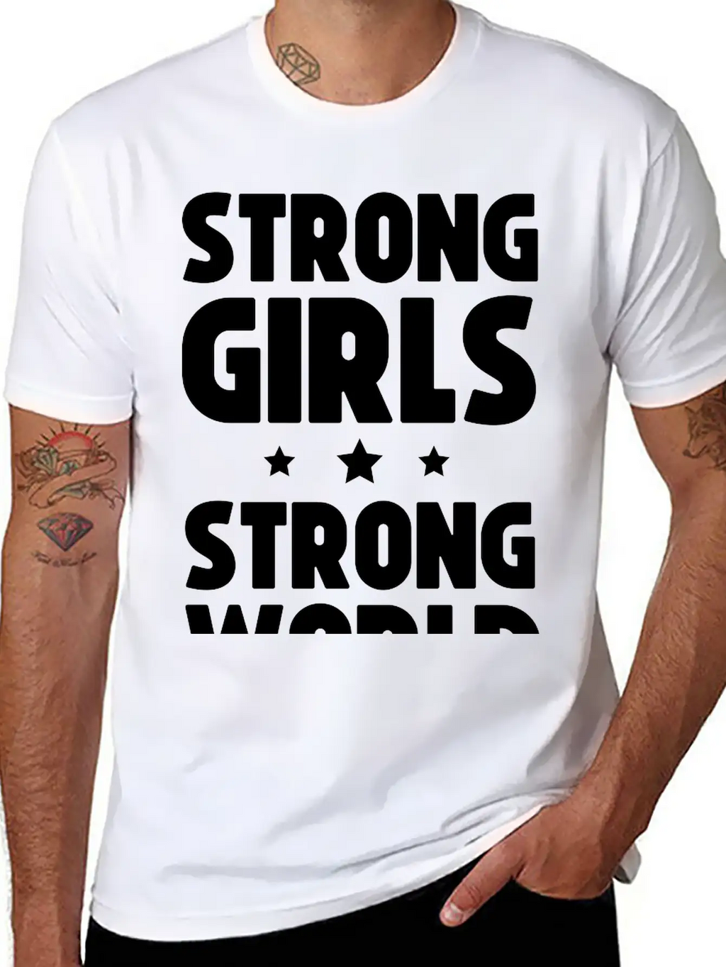 Strong Girls Strong World Timeless Short Sleeve Tee – Comfy And Minimalist Design