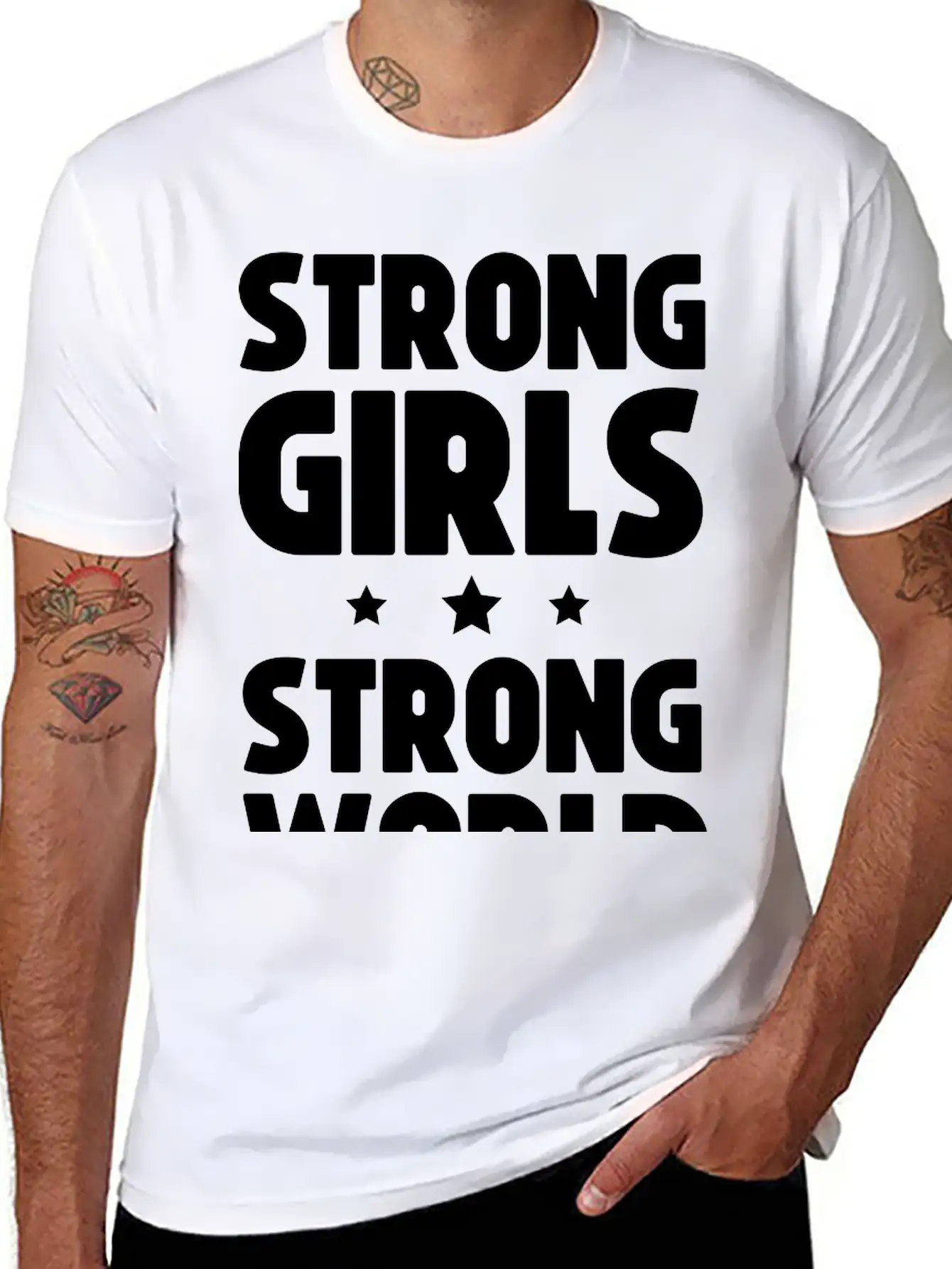 Strong Girls Strong World Timeless Short Sleeve Tee – Comfy And Minimalist Design