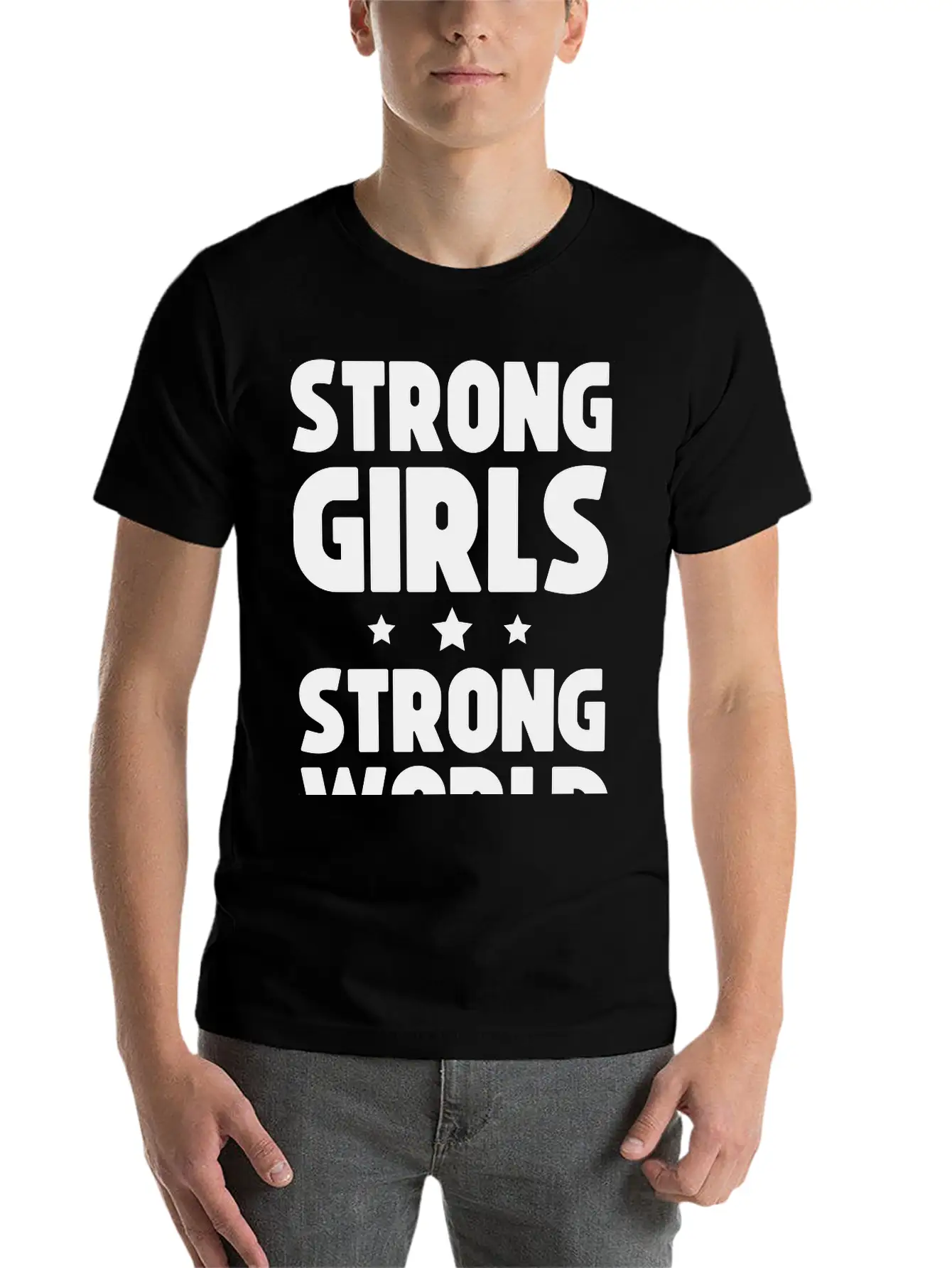 Strong Girls Strong World Timeless Short Sleeve Tee – Comfy And Minimalist Design