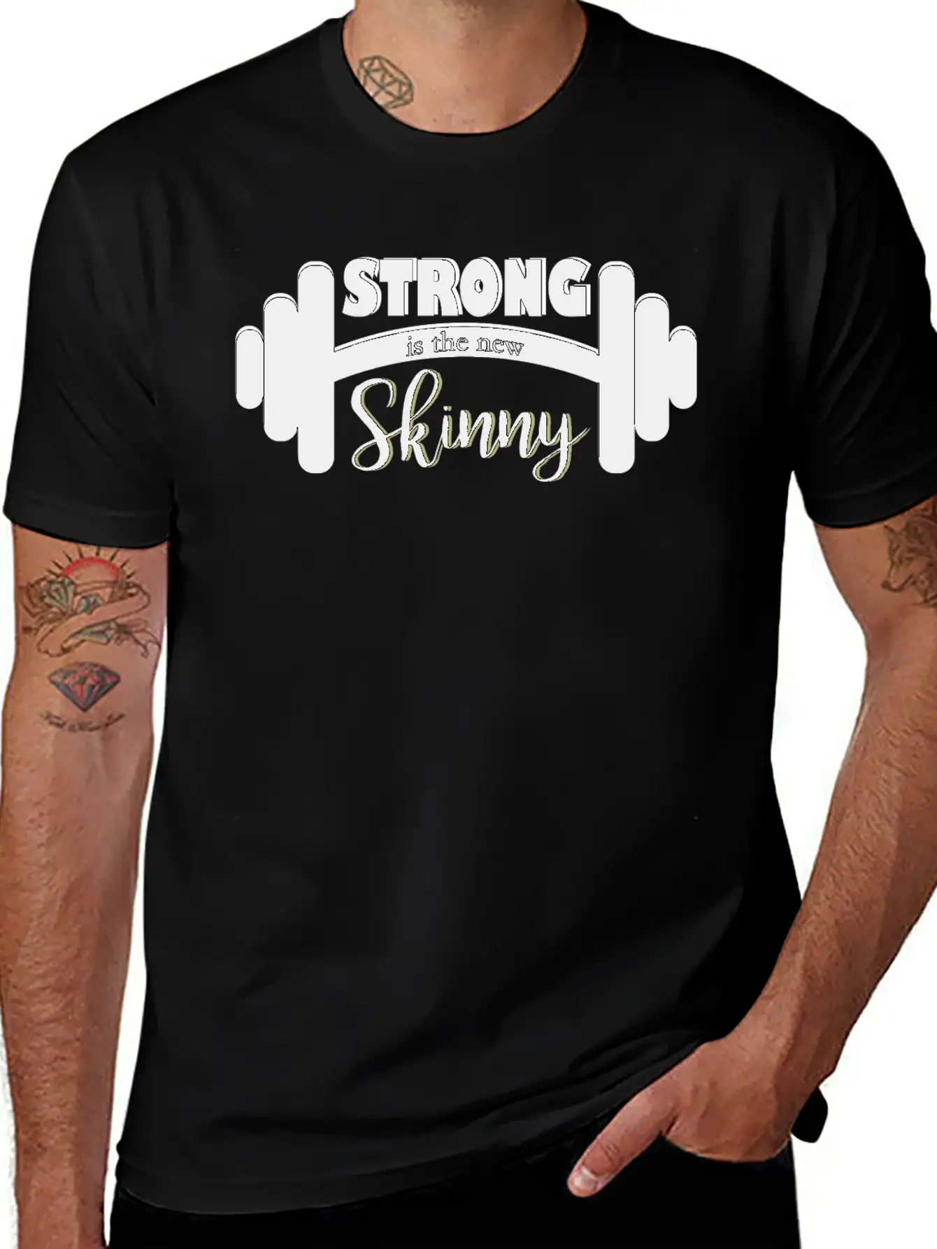 Strong Is Skinny Classic Cotton Tee – Unisex Comfort For Any Season