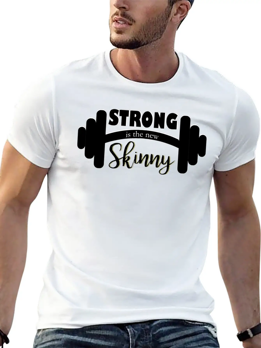 Strong Is Skinny Classic Cotton Tee – Unisex Comfort For Any Season