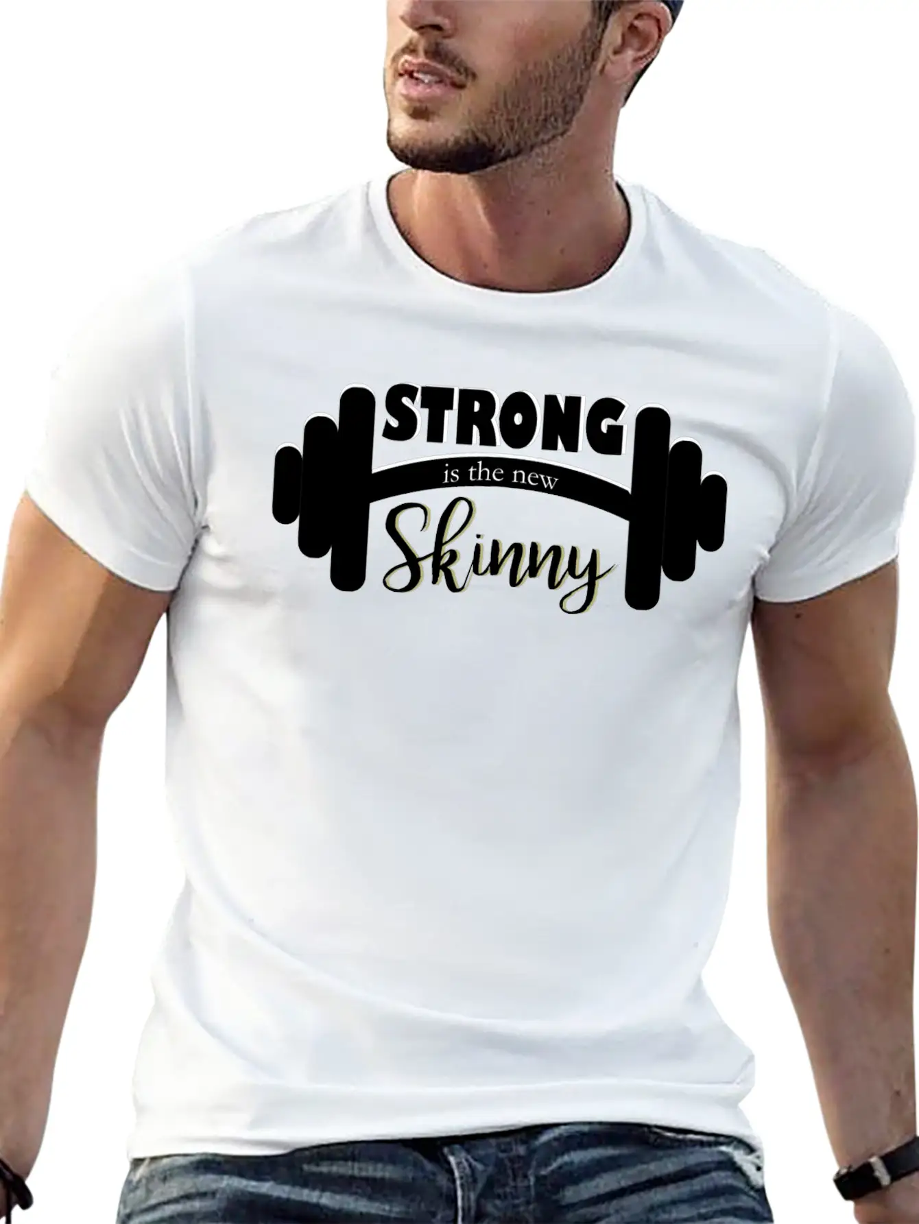 Strong Is Skinny Classic Cotton Tee – Unisex Comfort For Any Season