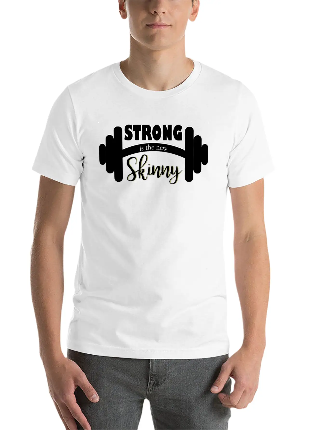 Strong Is Skinny Classic Cotton Tee – Unisex Comfort For Any Season