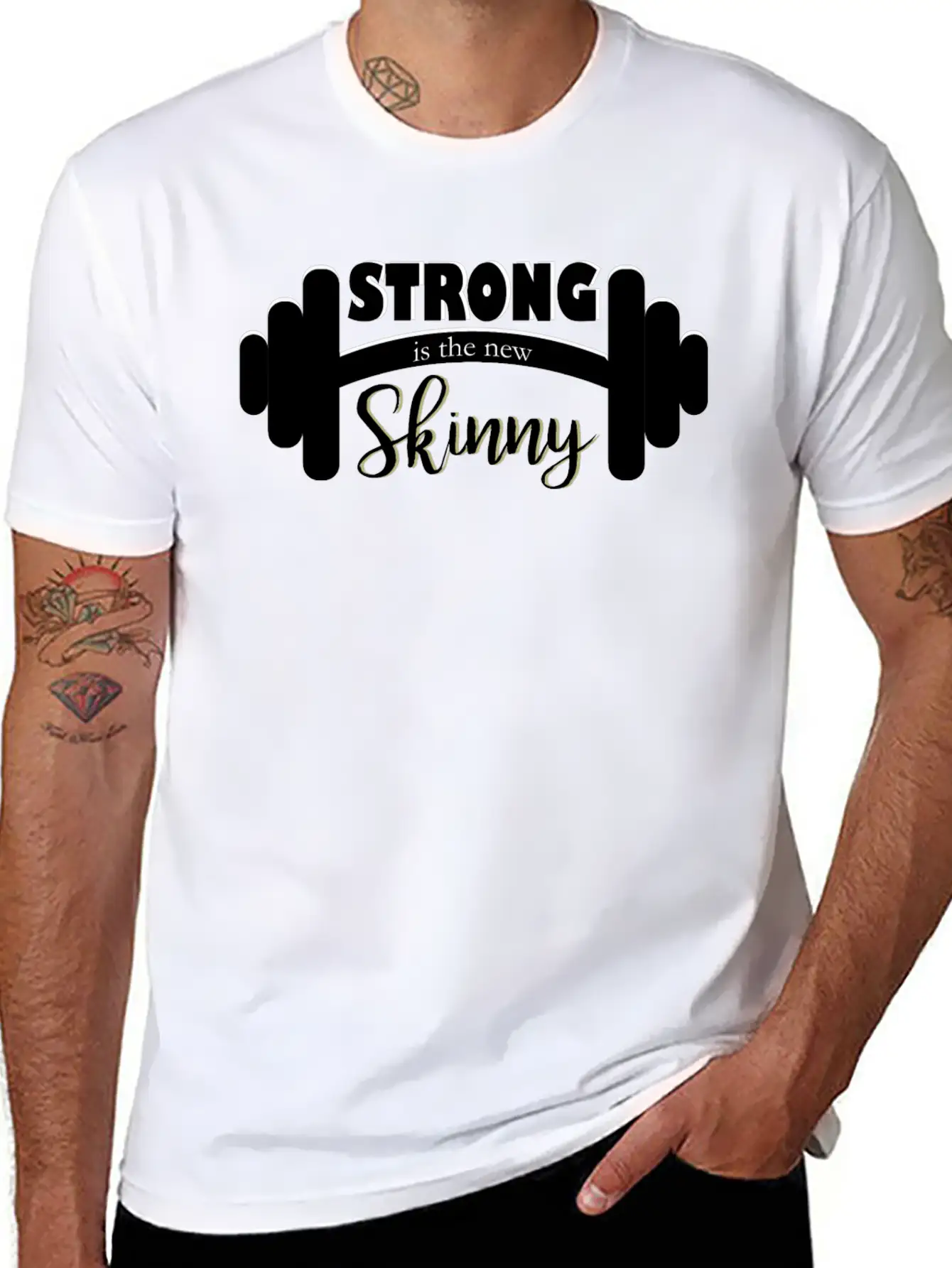 Strong Is Skinny Classic Cotton Tee – Unisex Comfort For Any Season