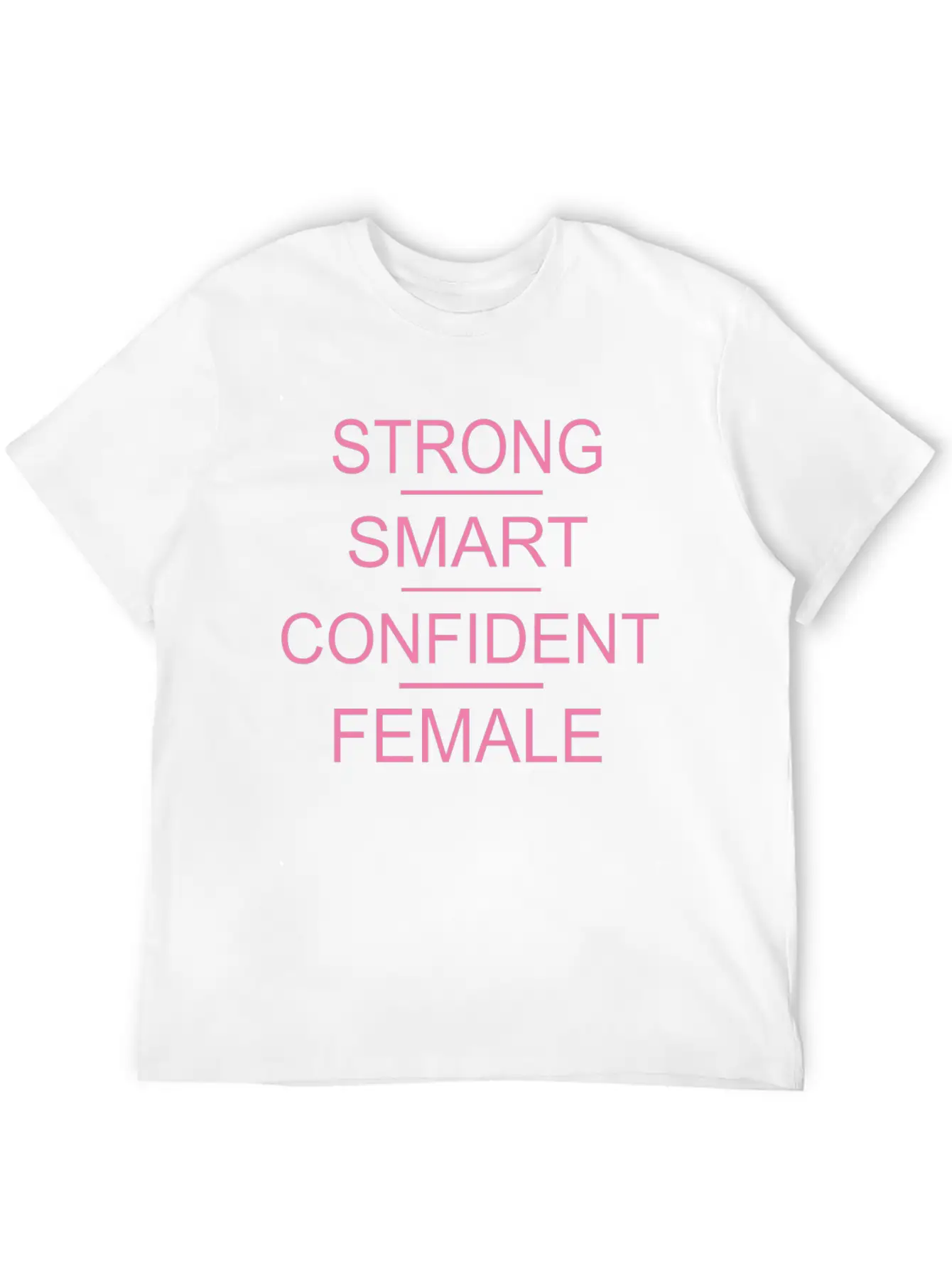 Strong Smart Confident Female Breathable Soft Cotton T-Shirt – Timeless Casual Look