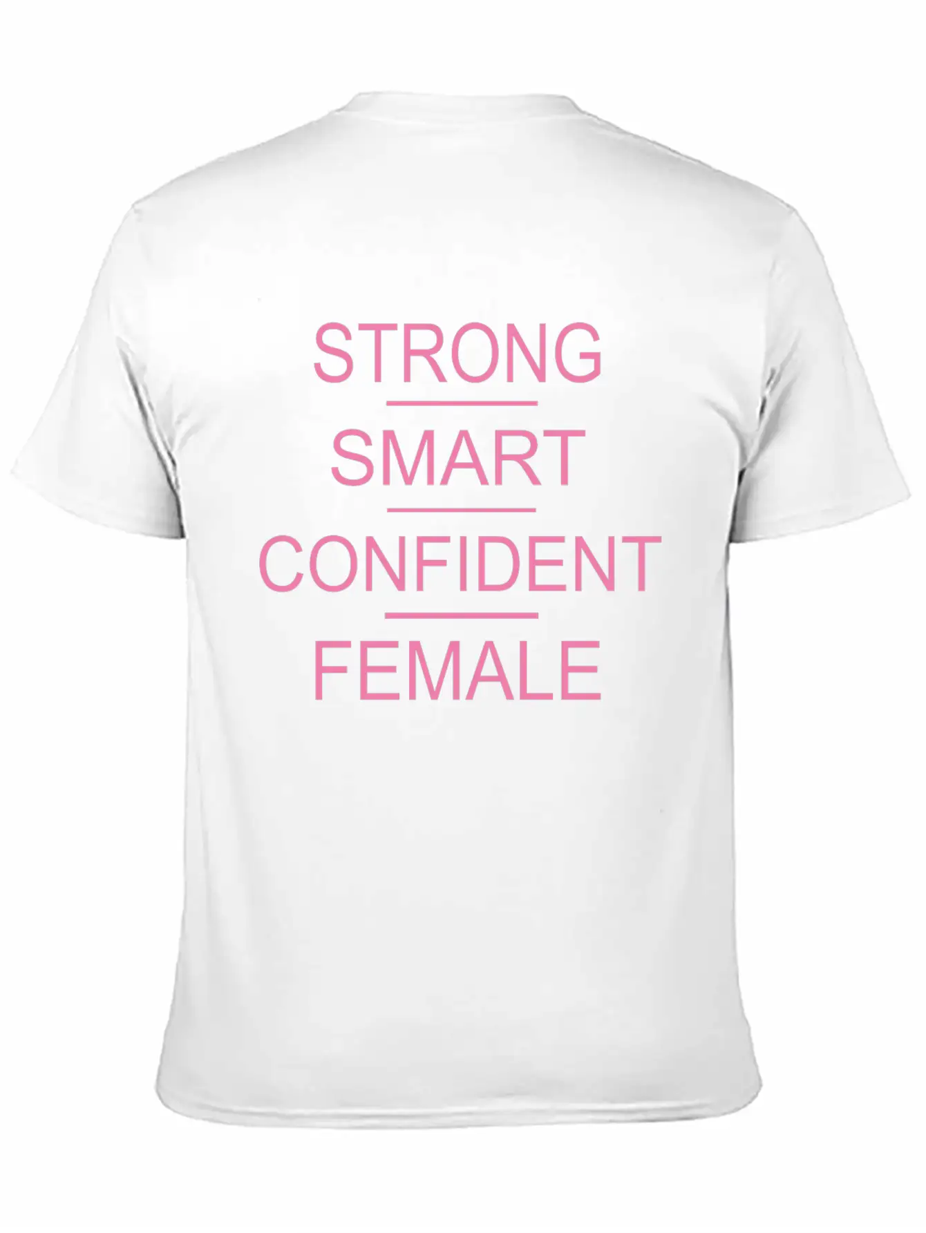 Strong Smart Confident Female Breathable Soft Cotton T-Shirt – Timeless Casual Look
