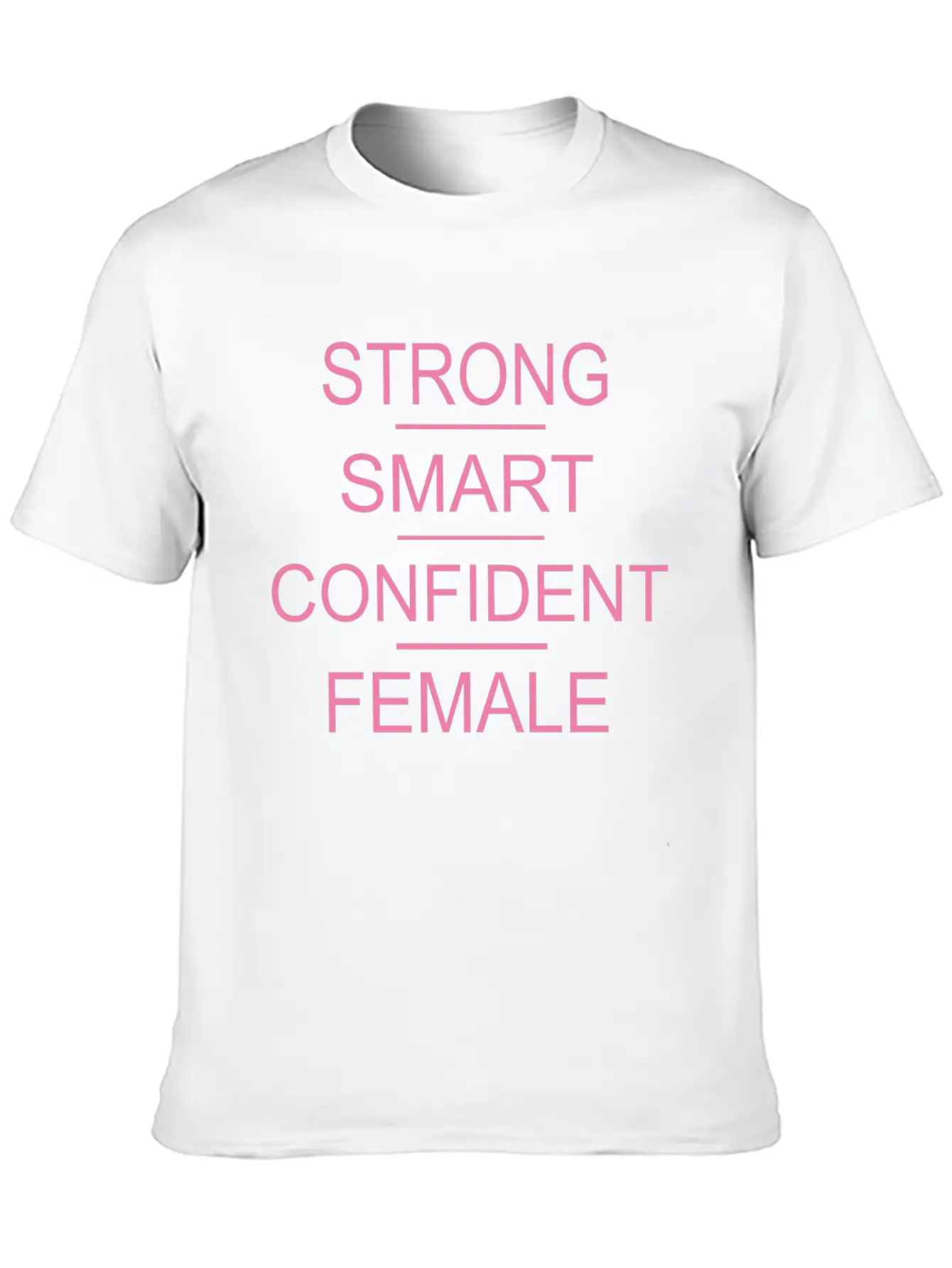 Strong Smart Confident Female Breathable Soft Cotton T-Shirt – Timeless Casual Look