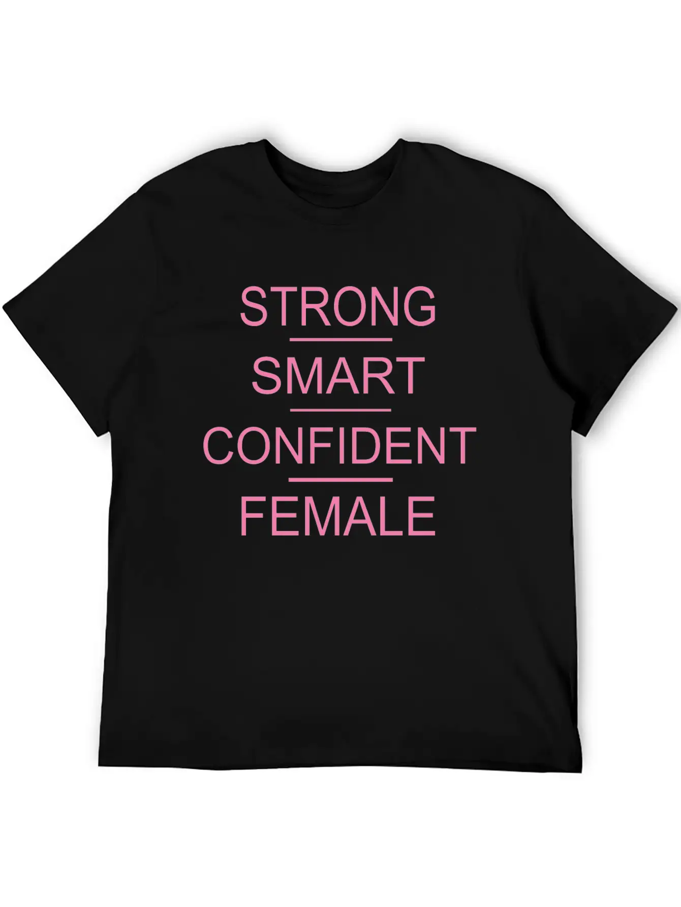 Strong Smart Confident Female Breathable Soft Cotton T-Shirt – Timeless Casual Look