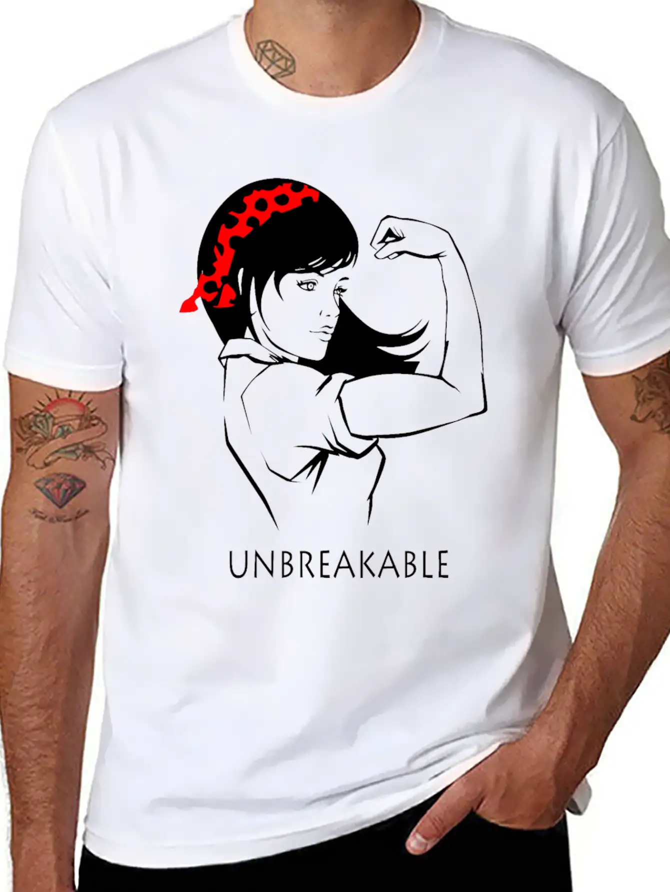 Strong Woman Stylish Everyday T-Shirt – Unisex Basic Cotton Tee