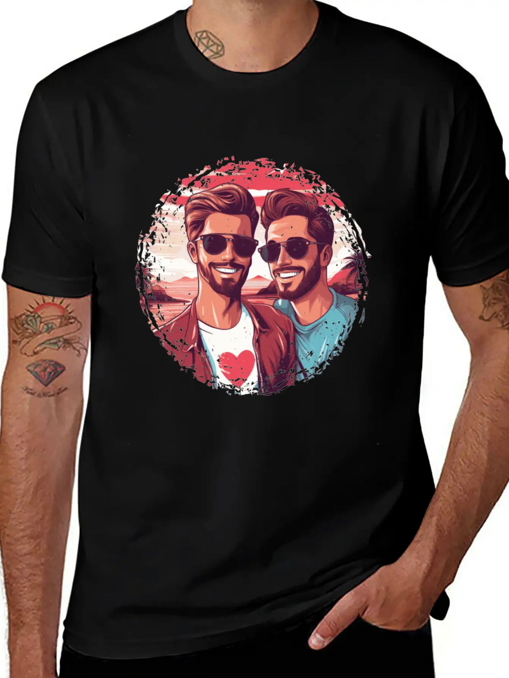 Stylish LGBT Gay Valentines Outfit Idea For Gays Breathable Soft Cotton T-Shirt – Timeless Casual Look