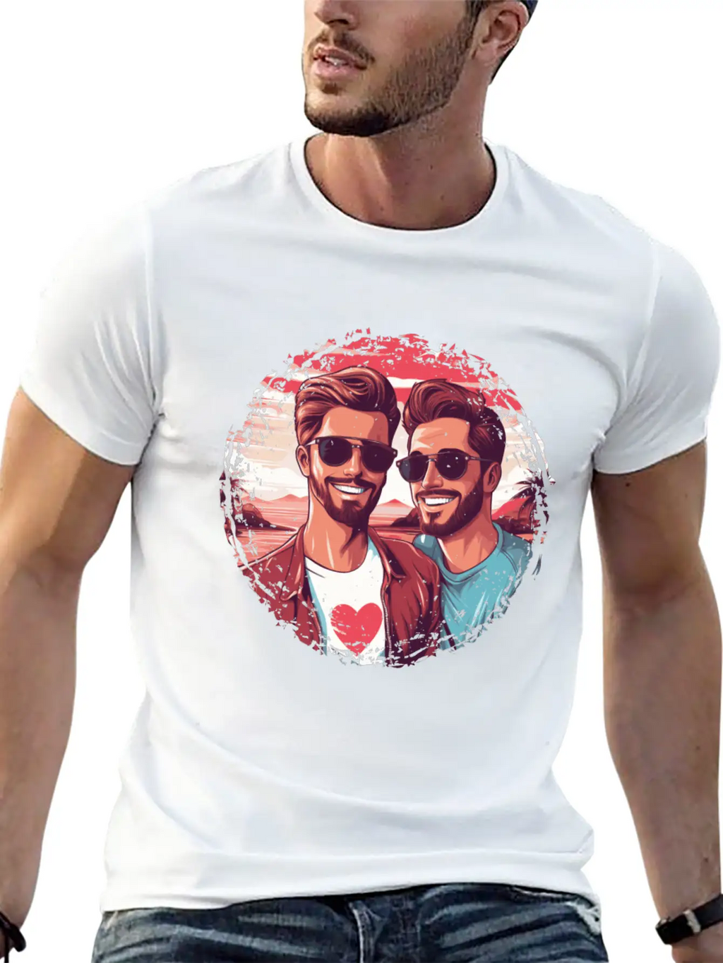 Stylish LGBT Gay Valentines Outfit Idea For Gays Breathable Soft Cotton T-Shirt – Timeless Casual Look