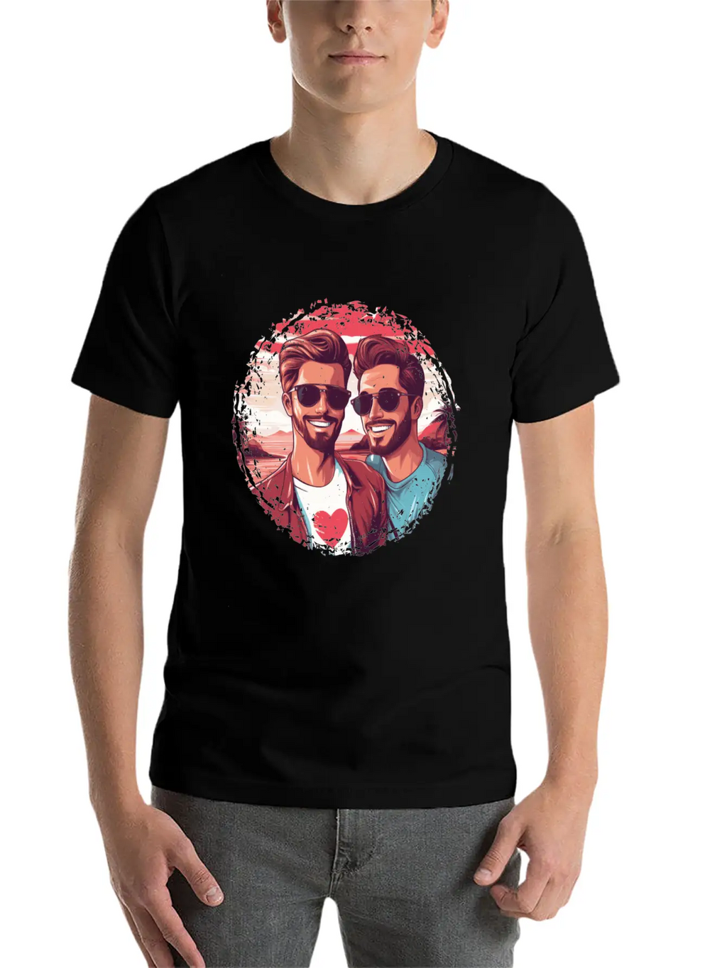 Stylish LGBT Gay Valentines Outfit Idea For Gays Breathable Soft Cotton T-Shirt – Timeless Casual Look