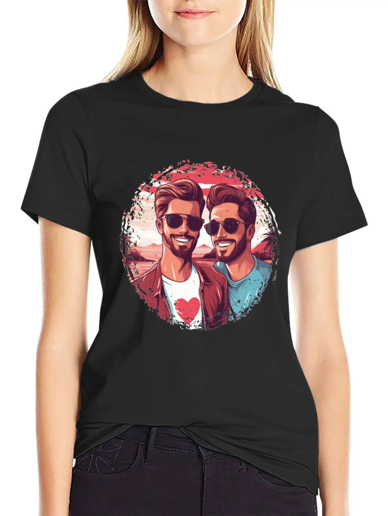 Stylish LGBT Gay Valentines Outfit Idea For Gays Breathable Soft Cotton T-Shirt – Timeless Casual Look