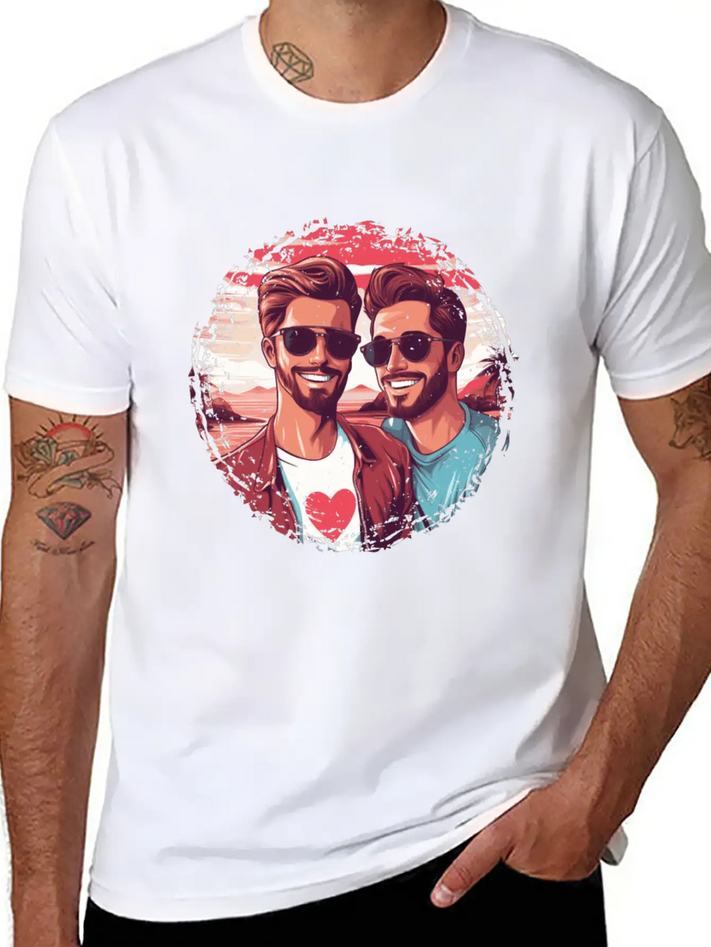 Stylish LGBT Gay Valentines Outfit Idea For Gays Breathable Soft Cotton T-Shirt – Timeless Casual Look