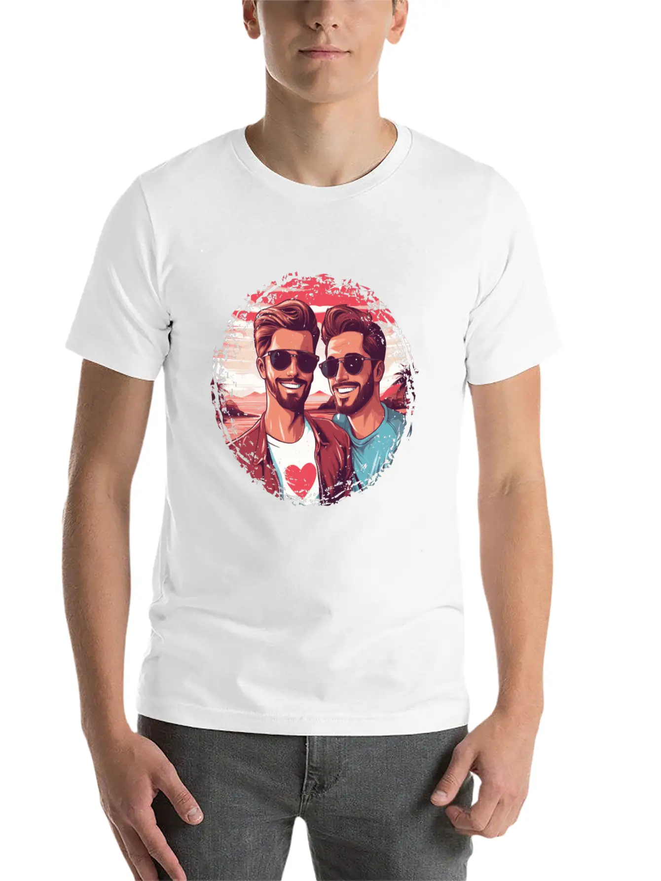 Stylish LGBT Gay Valentines Outfit Idea For Gays Breathable Soft Cotton T-Shirt – Timeless Casual Look