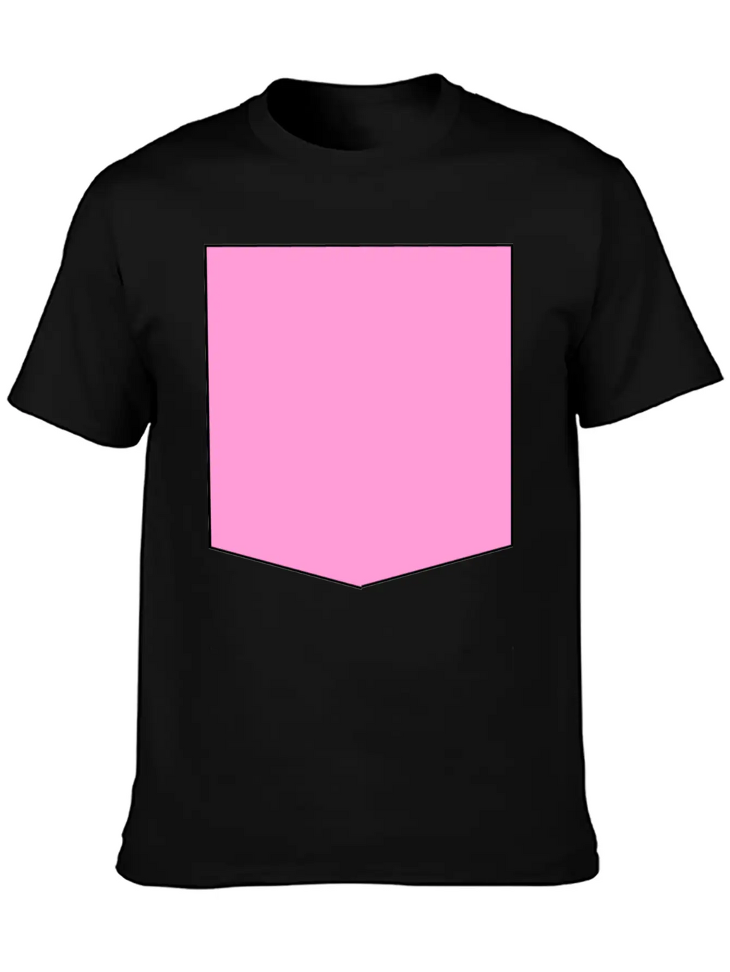 Stylish Pink Pocket Timeless Short Sleeve Tee – Comfy And Minimalist Design