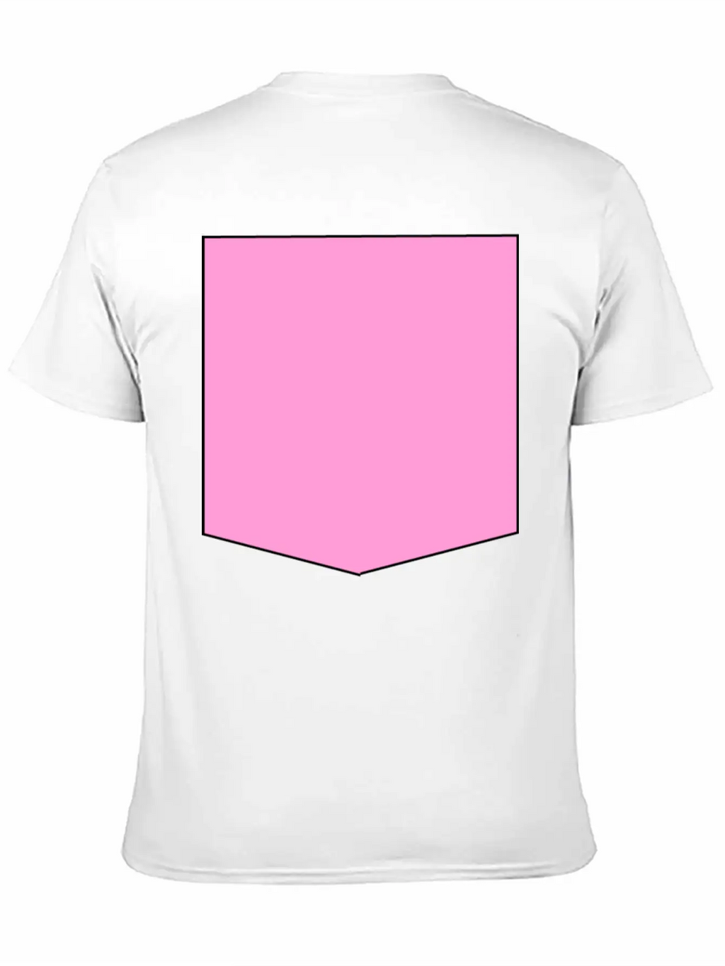Stylish Pink Pocket Timeless Short Sleeve Tee – Comfy And Minimalist Design