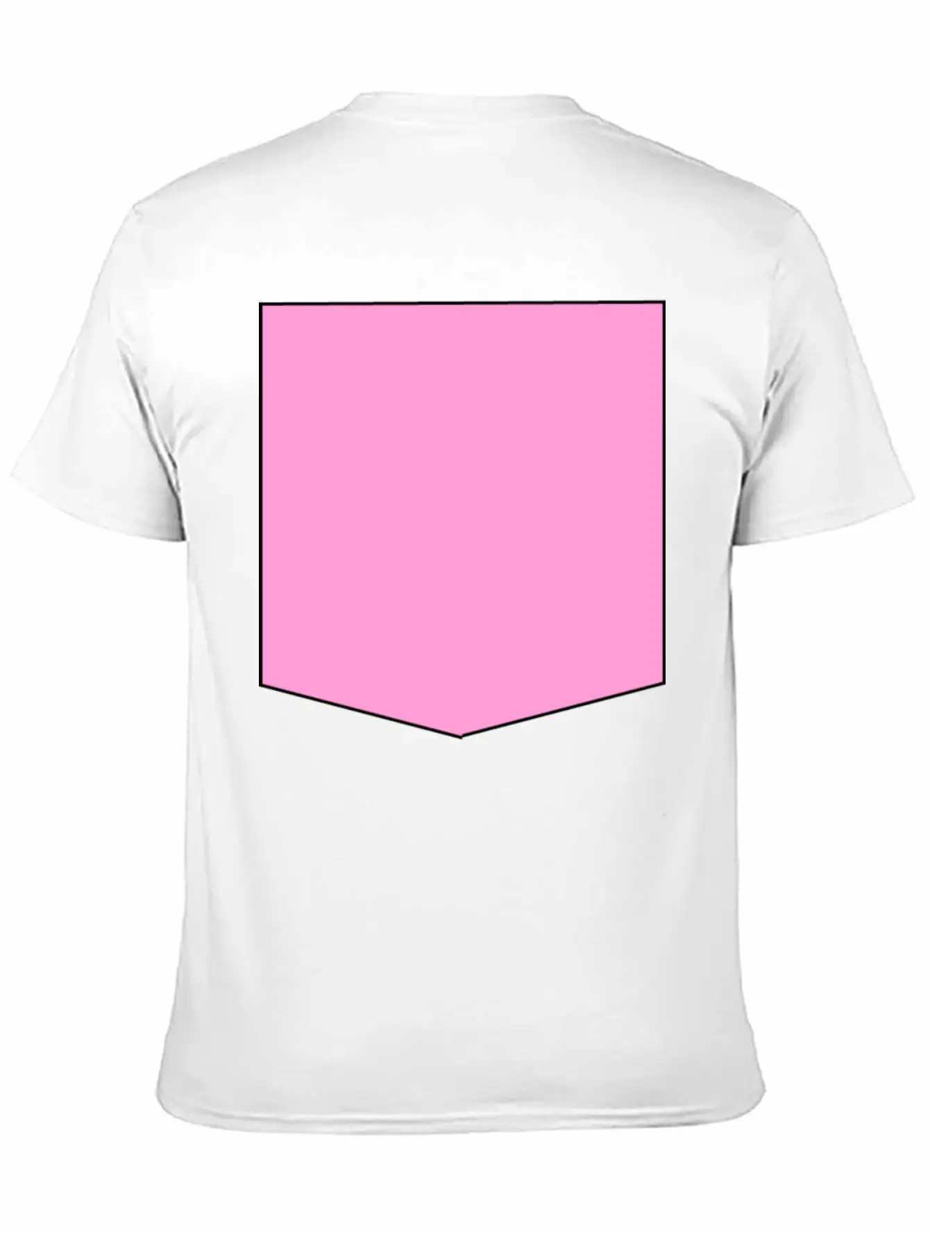 Stylish Pink Pocket Timeless Short Sleeve Tee – Comfy And Minimalist Design