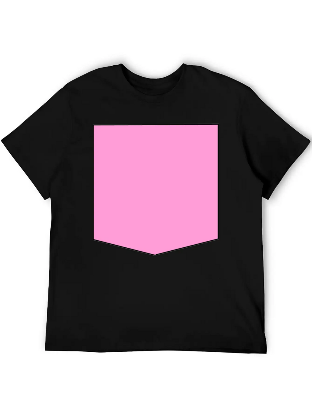 Stylish Pink Pocket Timeless Short Sleeve Tee – Comfy And Minimalist Design