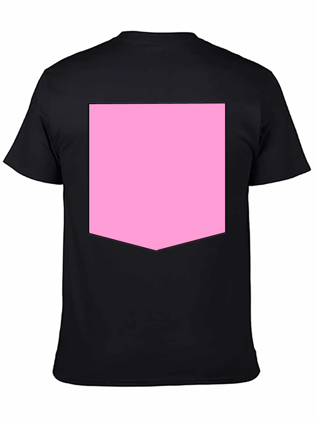 Stylish Pink Pocket Timeless Short Sleeve Tee – Comfy And Minimalist Design