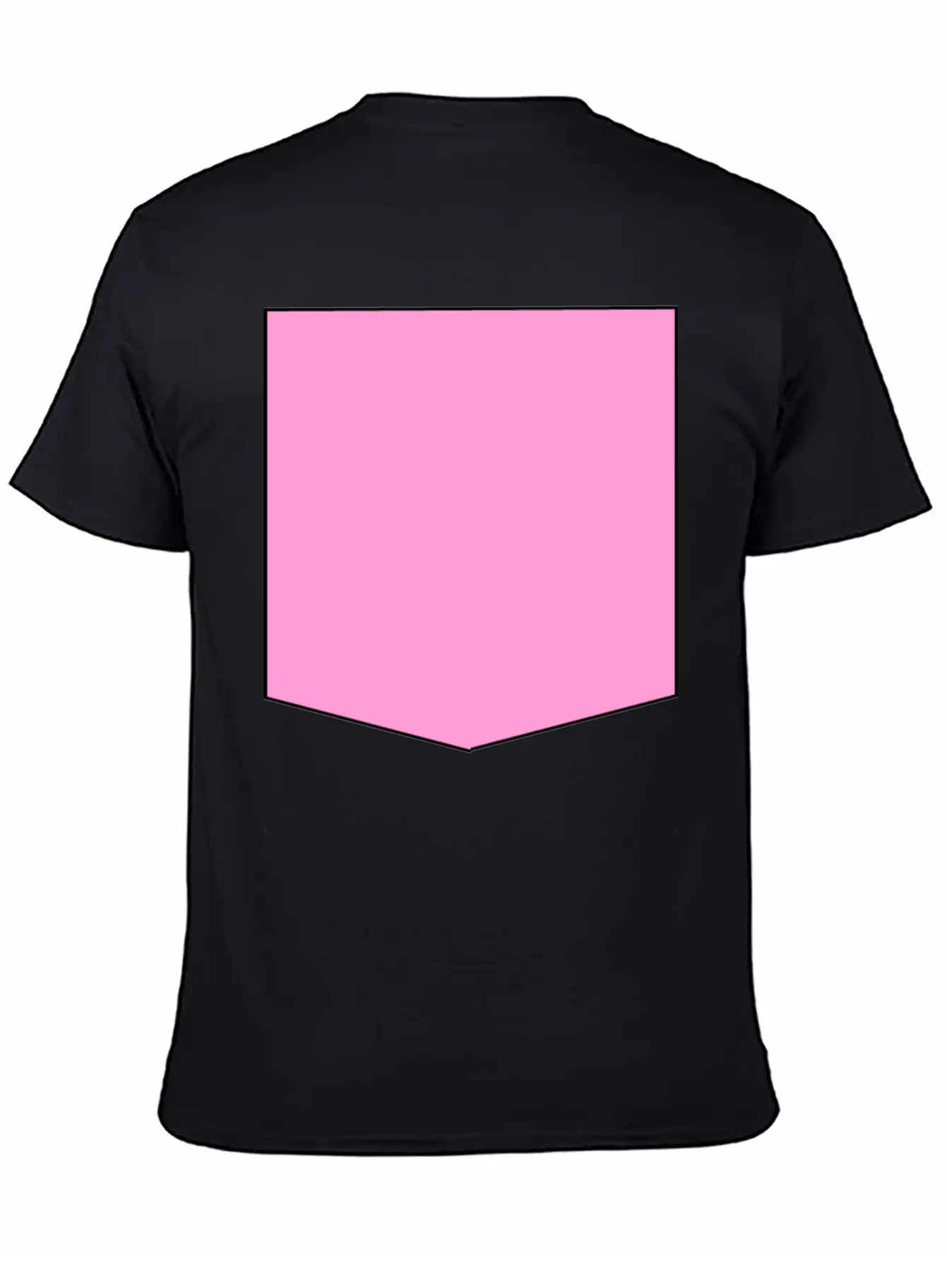 Stylish Pink Pocket Timeless Short Sleeve Tee – Comfy And Minimalist Design