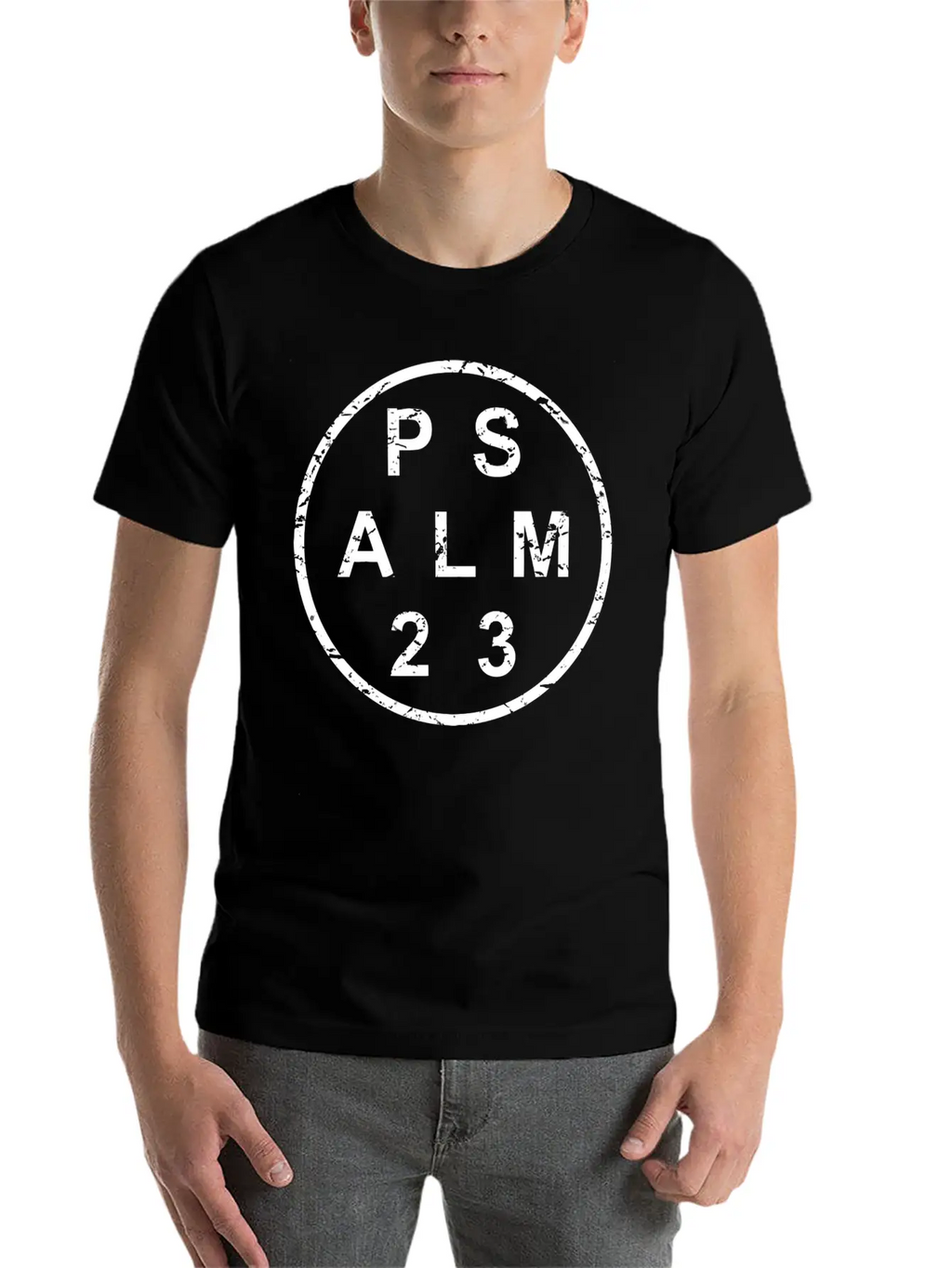 Stylish Psalm 23 Bible Verse Essential Cotton Tee For Daily Outfits – Unisex Style