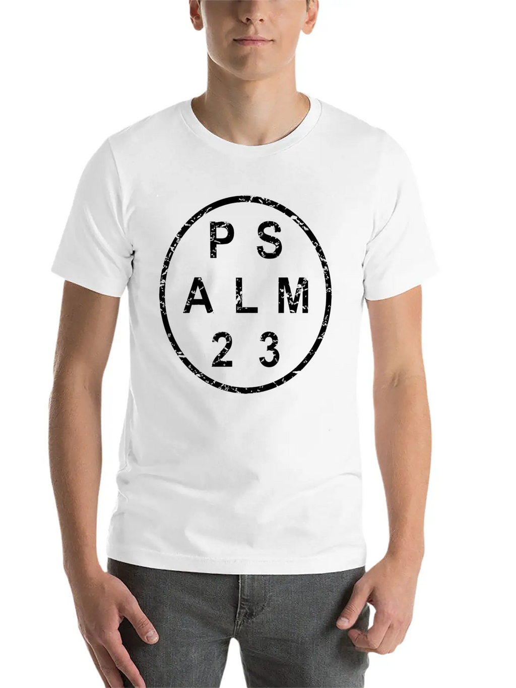 Stylish Psalm 23 Bible Verse Essential Cotton Tee For Daily Outfits – Unisex Style
