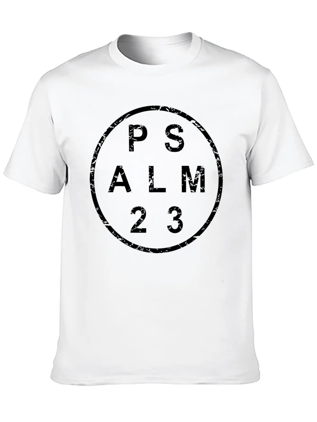 Stylish Psalm 23 Bible Verse Essential Cotton Tee For Daily Outfits – Unisex Style