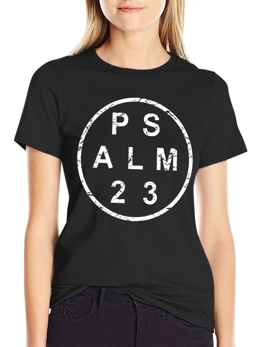 Stylish Psalm 23 Bible Verse Essential Cotton Tee For Daily Outfits – Unisex Style