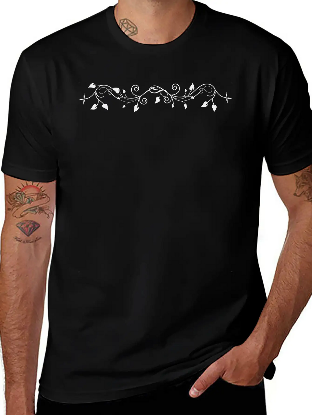 Stylized Plant (Separation) Basic Graphic T-Shirt – Daily Comfort In Soft Cotton