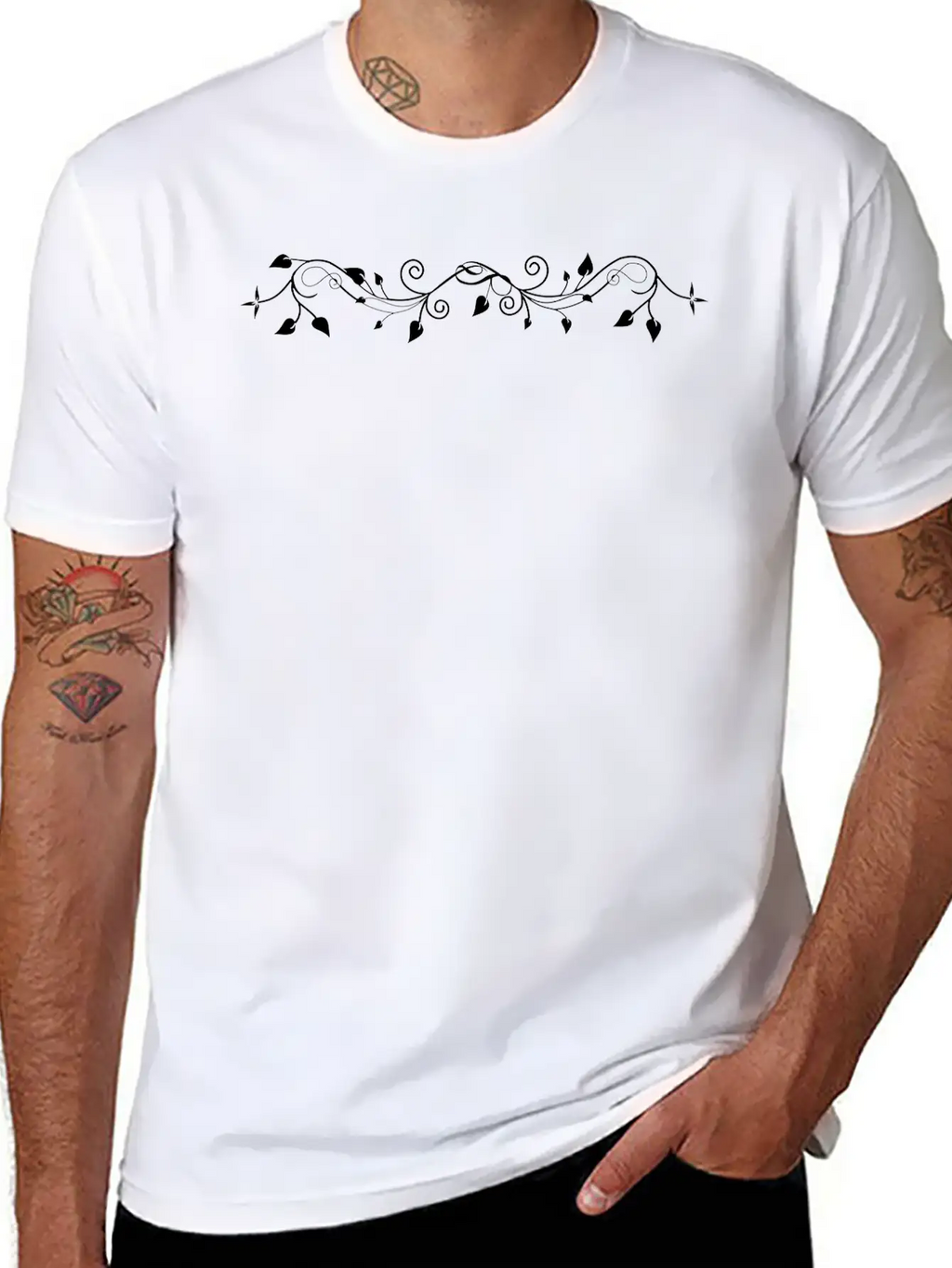 Stylized Plant (Separation) Basic Graphic T-Shirt – Daily Comfort In Soft Cotton