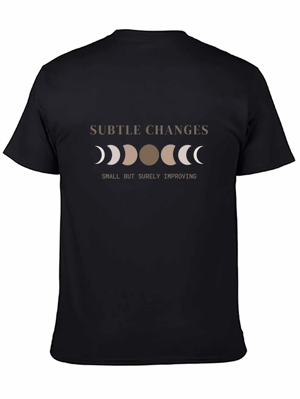 Subtle Changes, Small But Surely Improving Unisex Casual T-Shirt – Clean Design For Daily Comfort