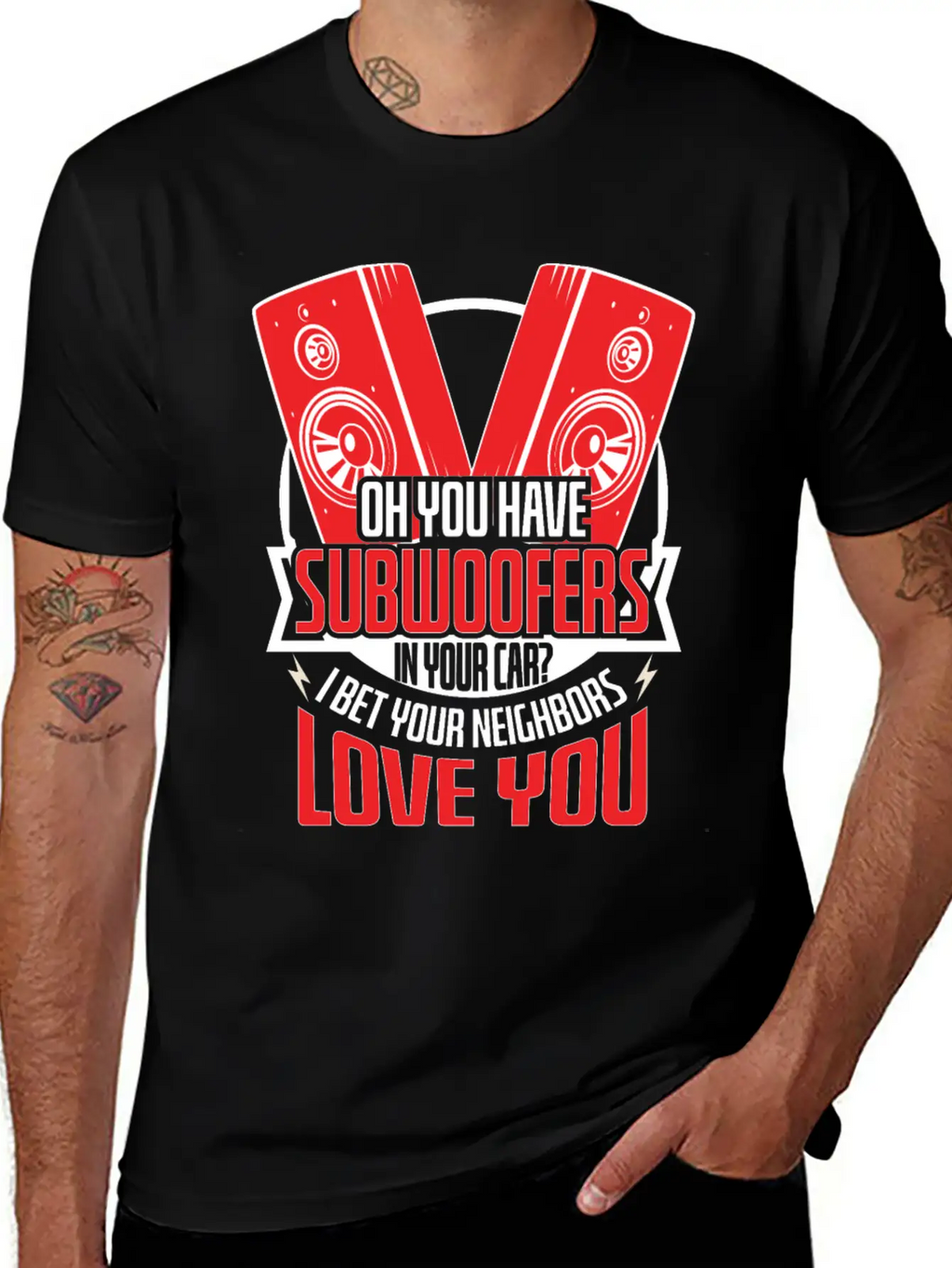 Subwoofers Car Neighbors Love Timeless Short Sleeve Tee – Comfy And Minimalist Design