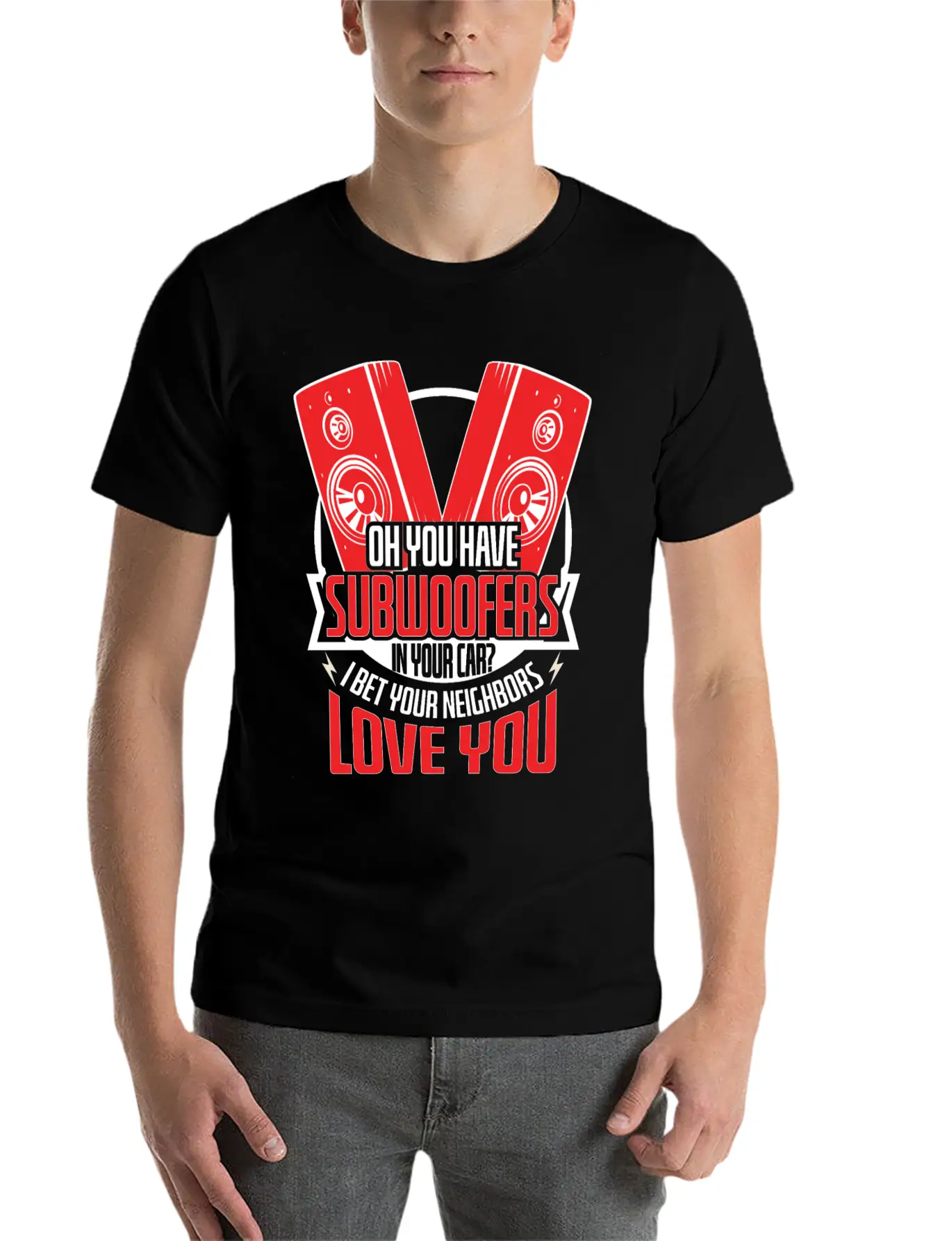 Subwoofers Car Neighbors Love Timeless Short Sleeve Tee – Comfy And Minimalist Design