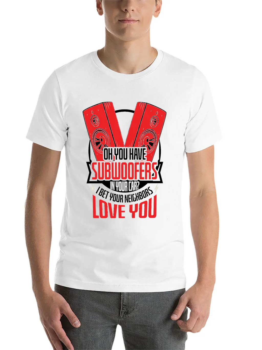 Subwoofers Car Neighbors Love Timeless Short Sleeve Tee – Comfy And Minimalist Design