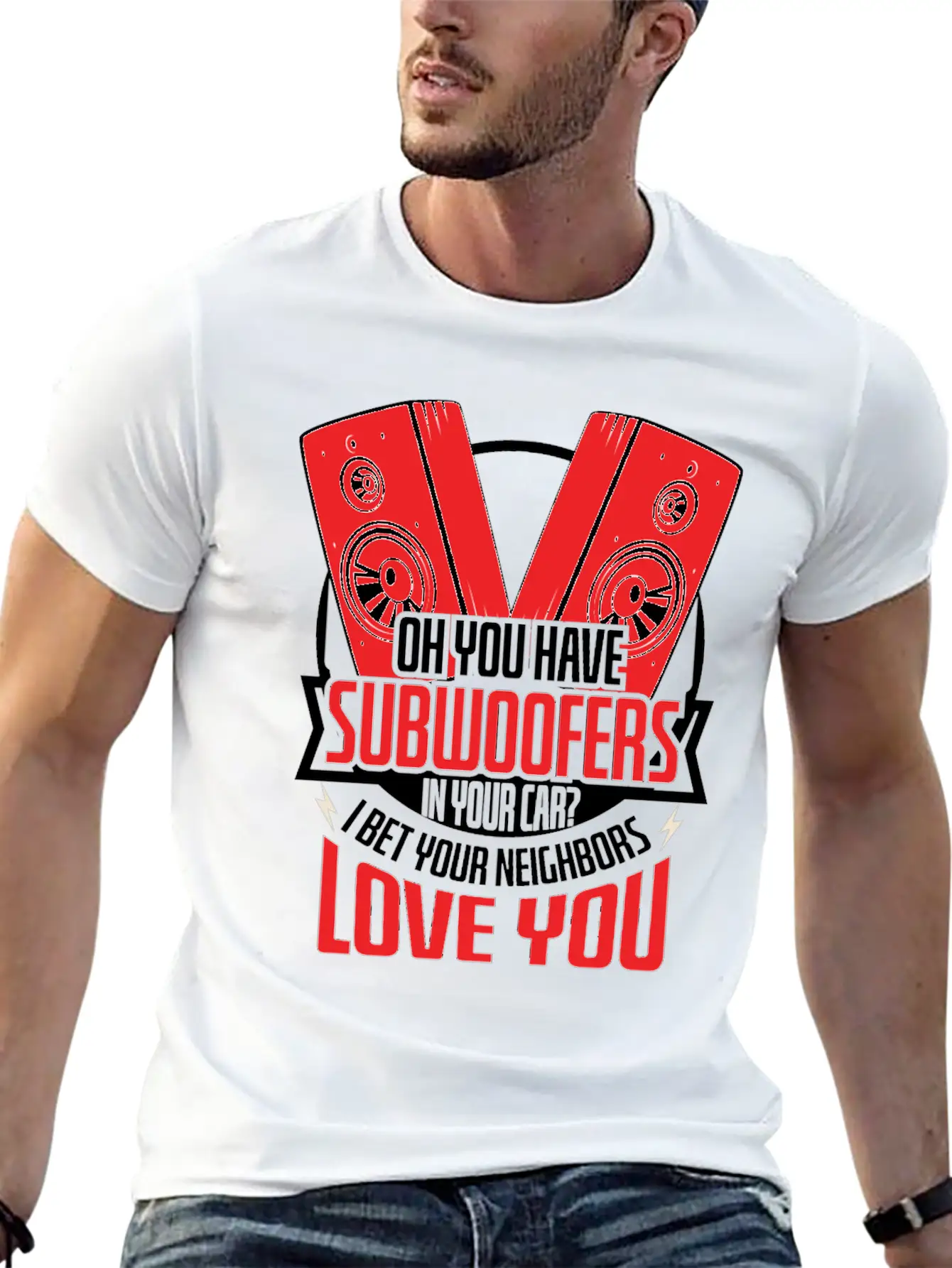 Subwoofers Car Neighbors Love Timeless Short Sleeve Tee – Comfy And Minimalist Design