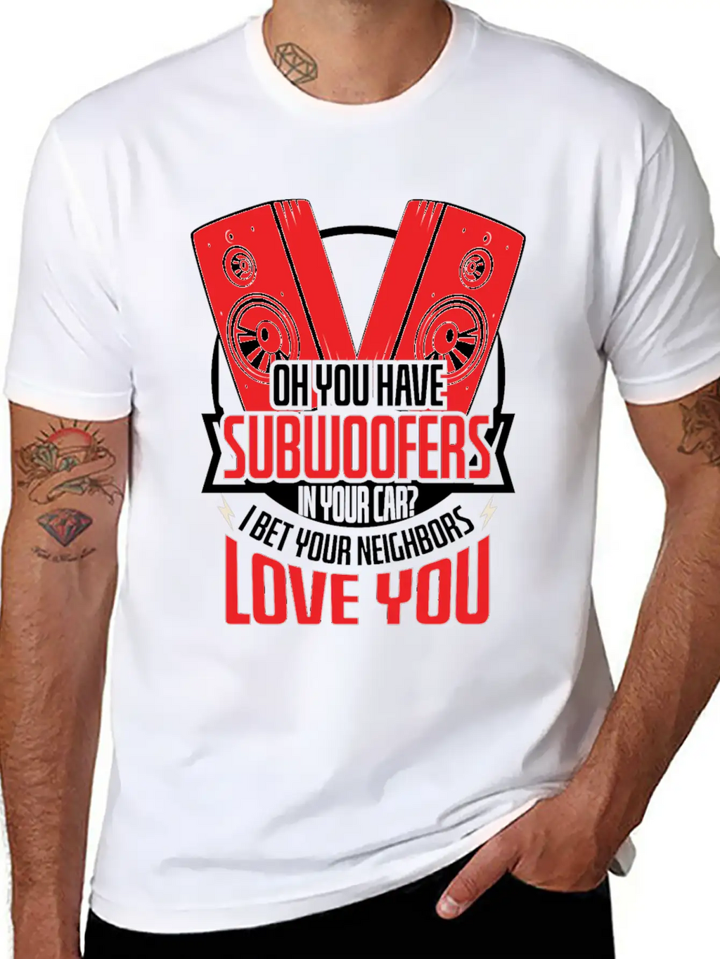 Subwoofers Car Neighbors Love Timeless Short Sleeve Tee – Comfy And Minimalist Design