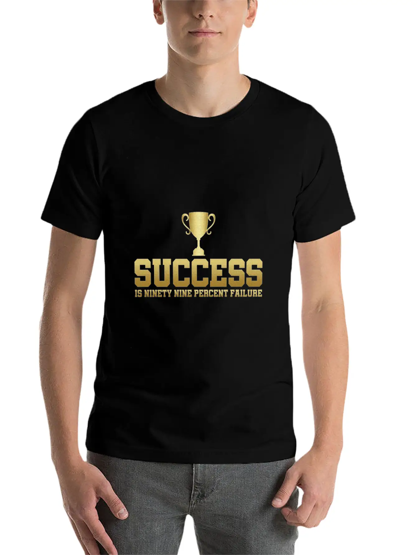Success Is 99% Failure Gift Idea Unisex Casual T-Shirt – Clean Design For Daily Comfort