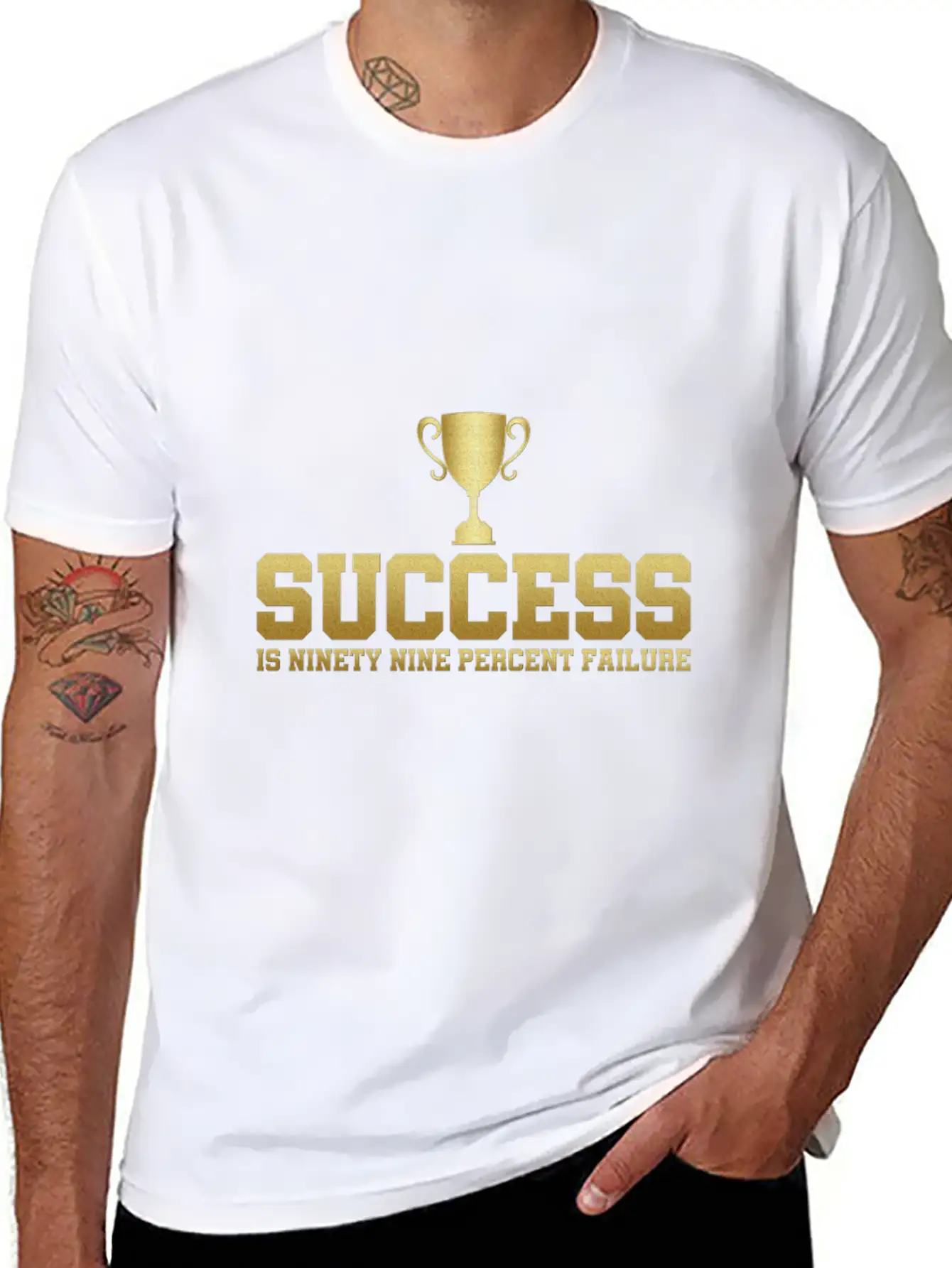 Success Is 99% Failure Gift Idea Unisex Casual T-Shirt – Clean Design For Daily Comfort