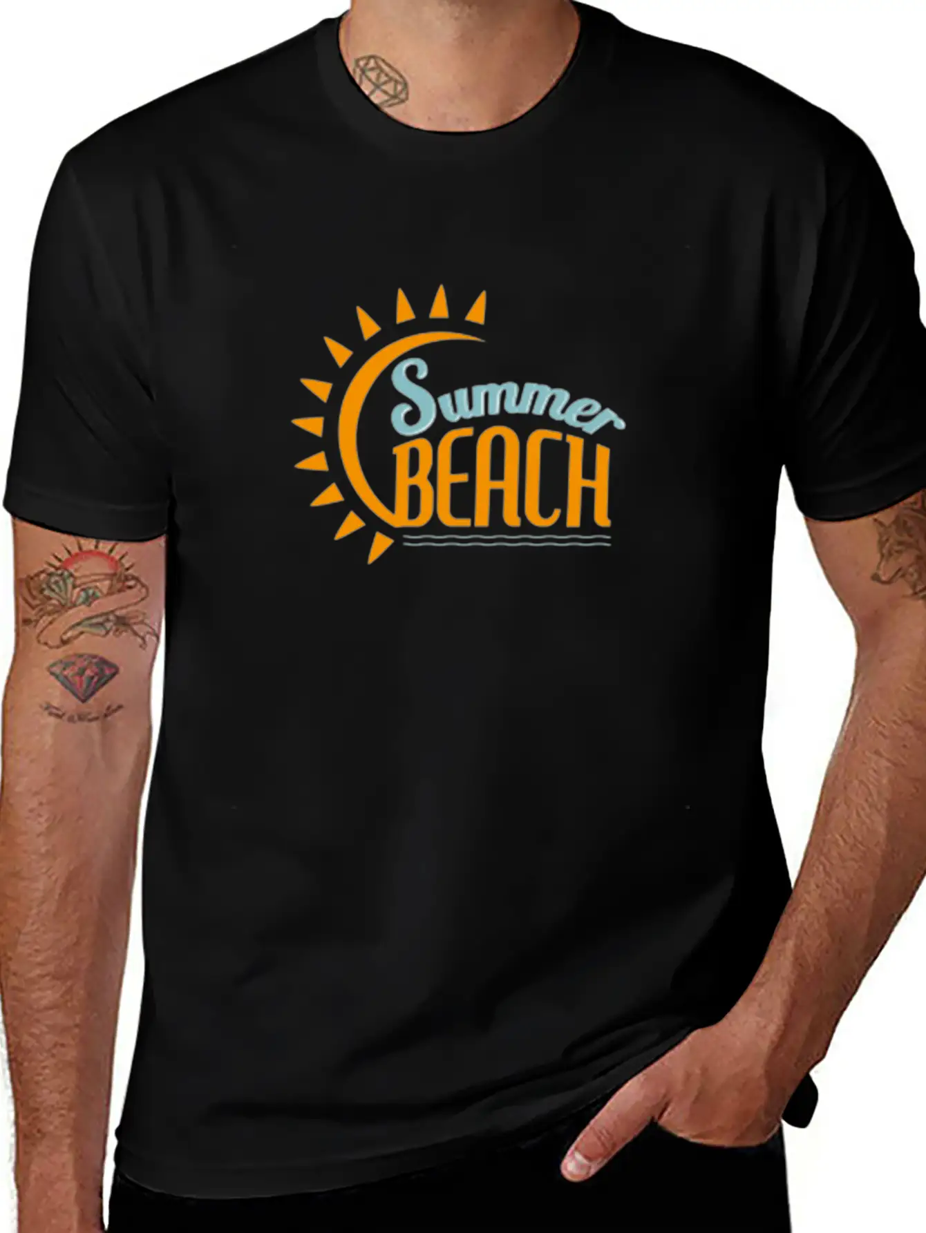 Summer Beach Basic Graphic T-Shirt – Daily Comfort In Soft Cotton