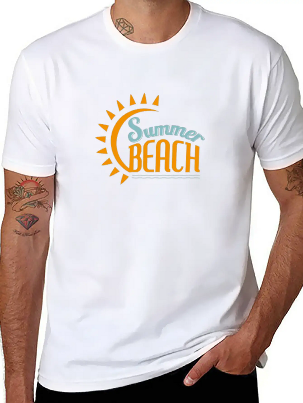 Summer Beach Basic Graphic T-Shirt – Daily Comfort In Soft Cotton