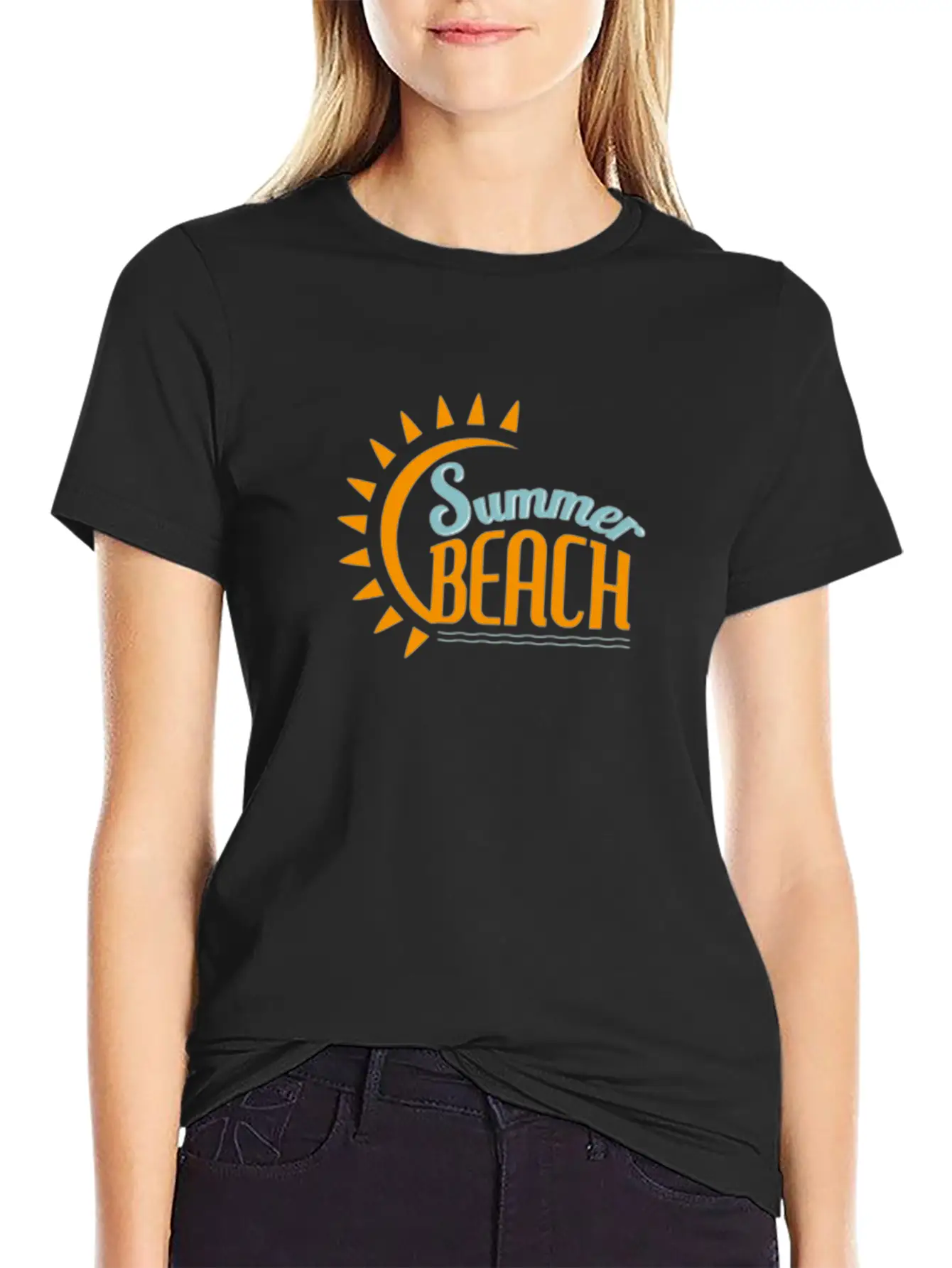 Summer Beach Basic Graphic T-Shirt – Daily Comfort In Soft Cotton
