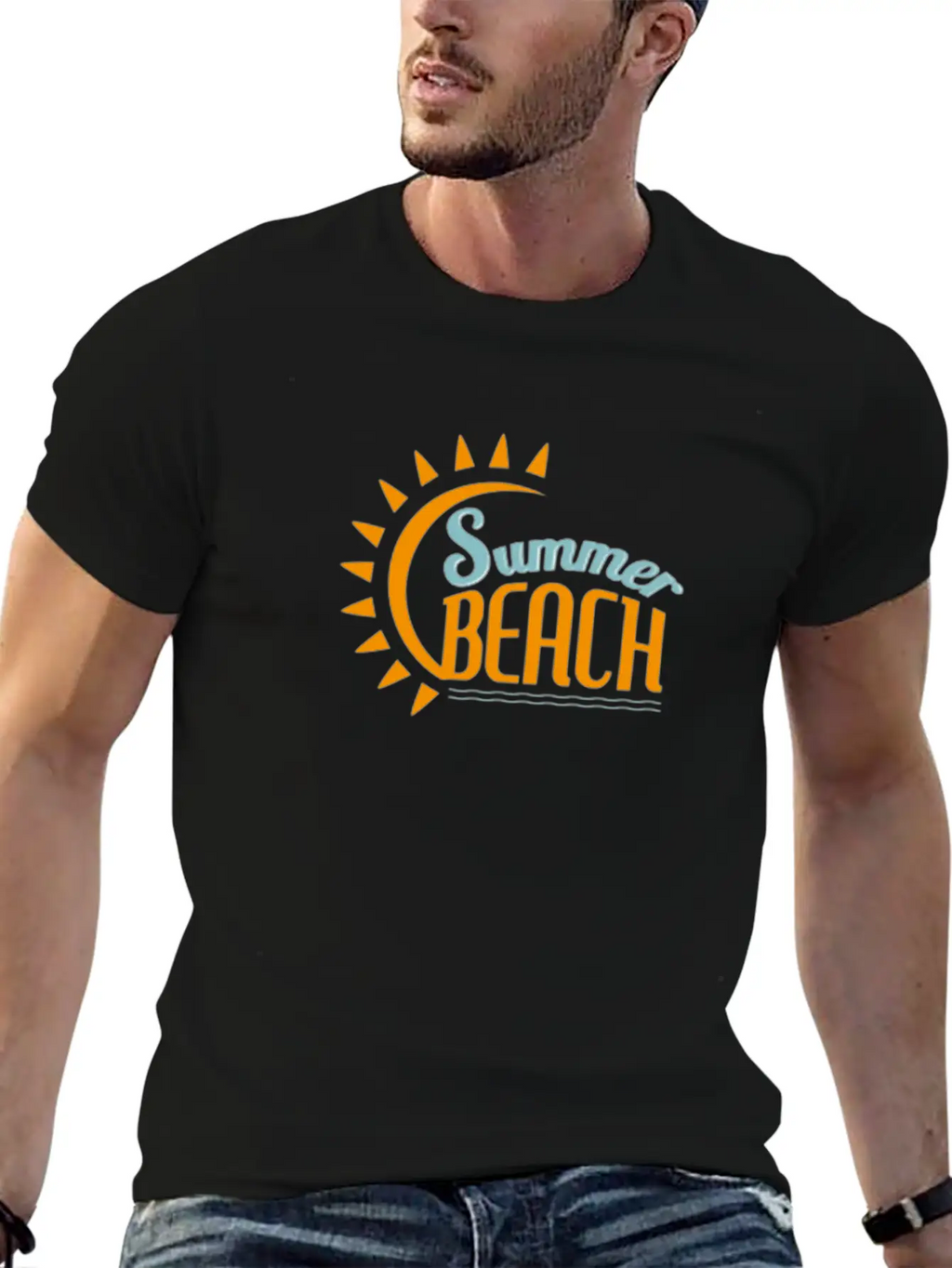 Summer Beach Basic Graphic T-Shirt – Daily Comfort In Soft Cotton