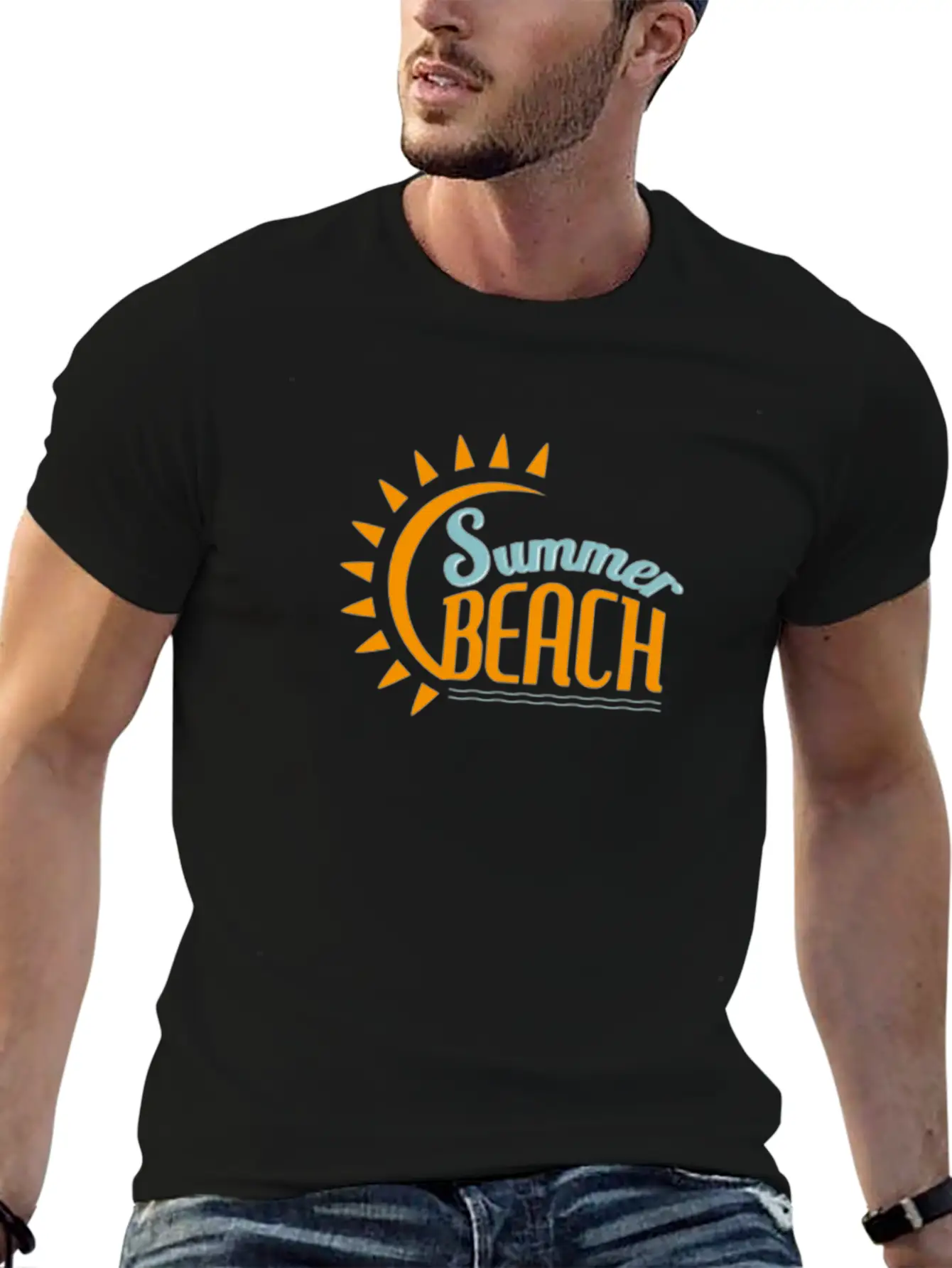 Summer Beach Basic Graphic T-Shirt – Daily Comfort In Soft Cotton