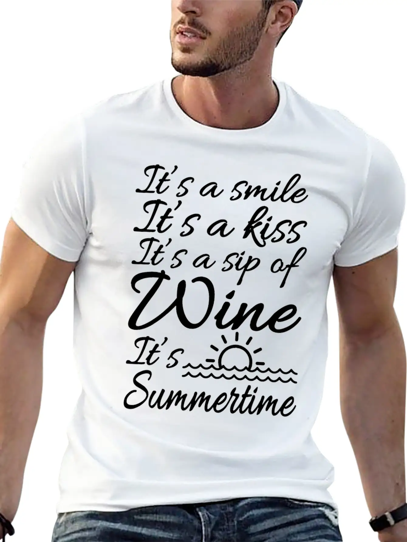 Summer Breathable Graphic T-Shirt – Perfect For Casual Days