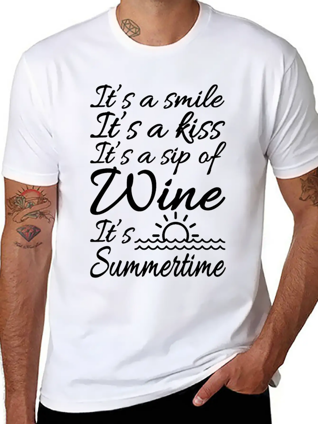 Summer Breathable Graphic T-Shirt – Perfect For Casual Days