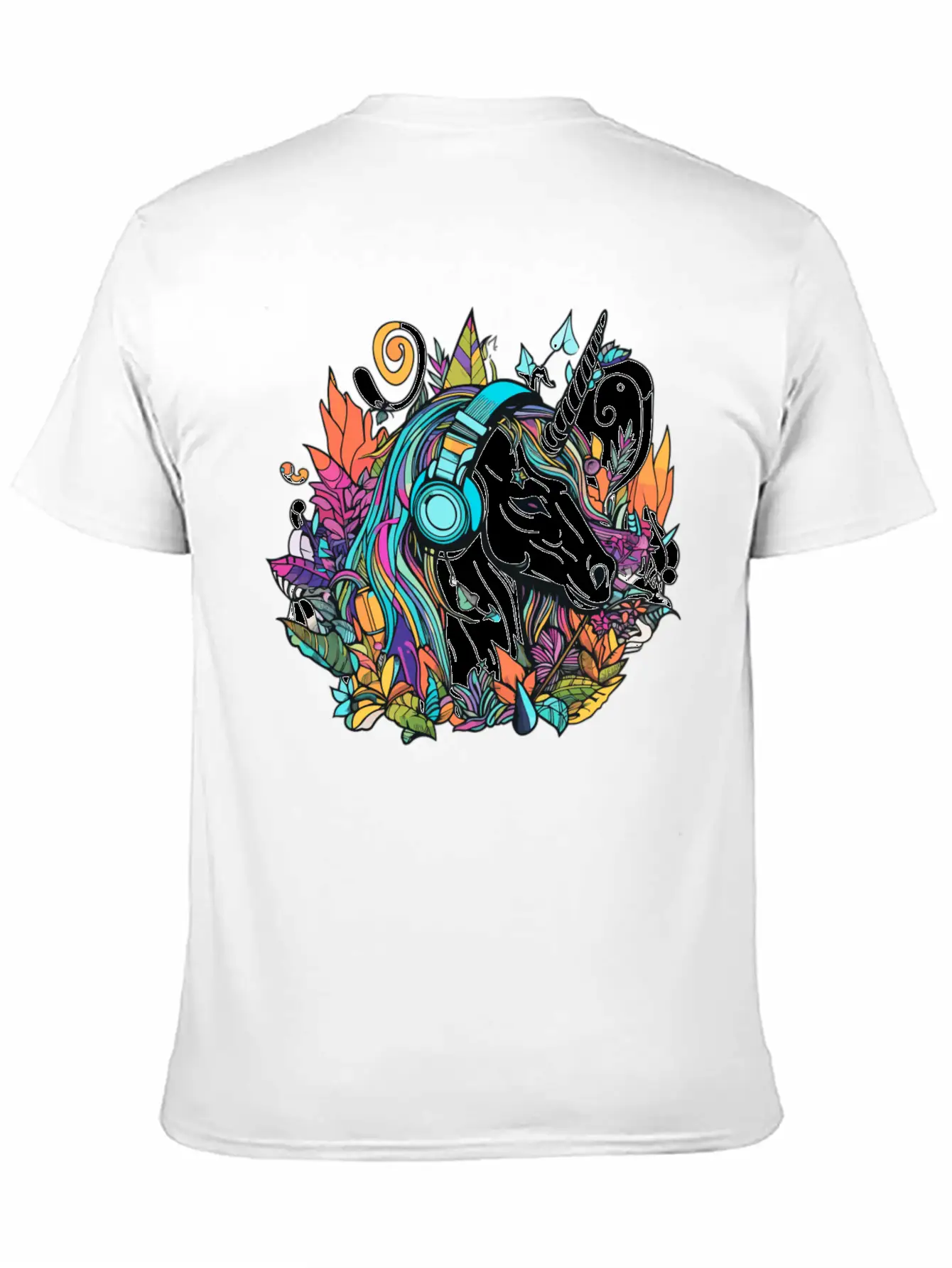Summer Festival Techno Music Unicorn Dj Classic Cotton Tee – Unisex Comfort For Any Season