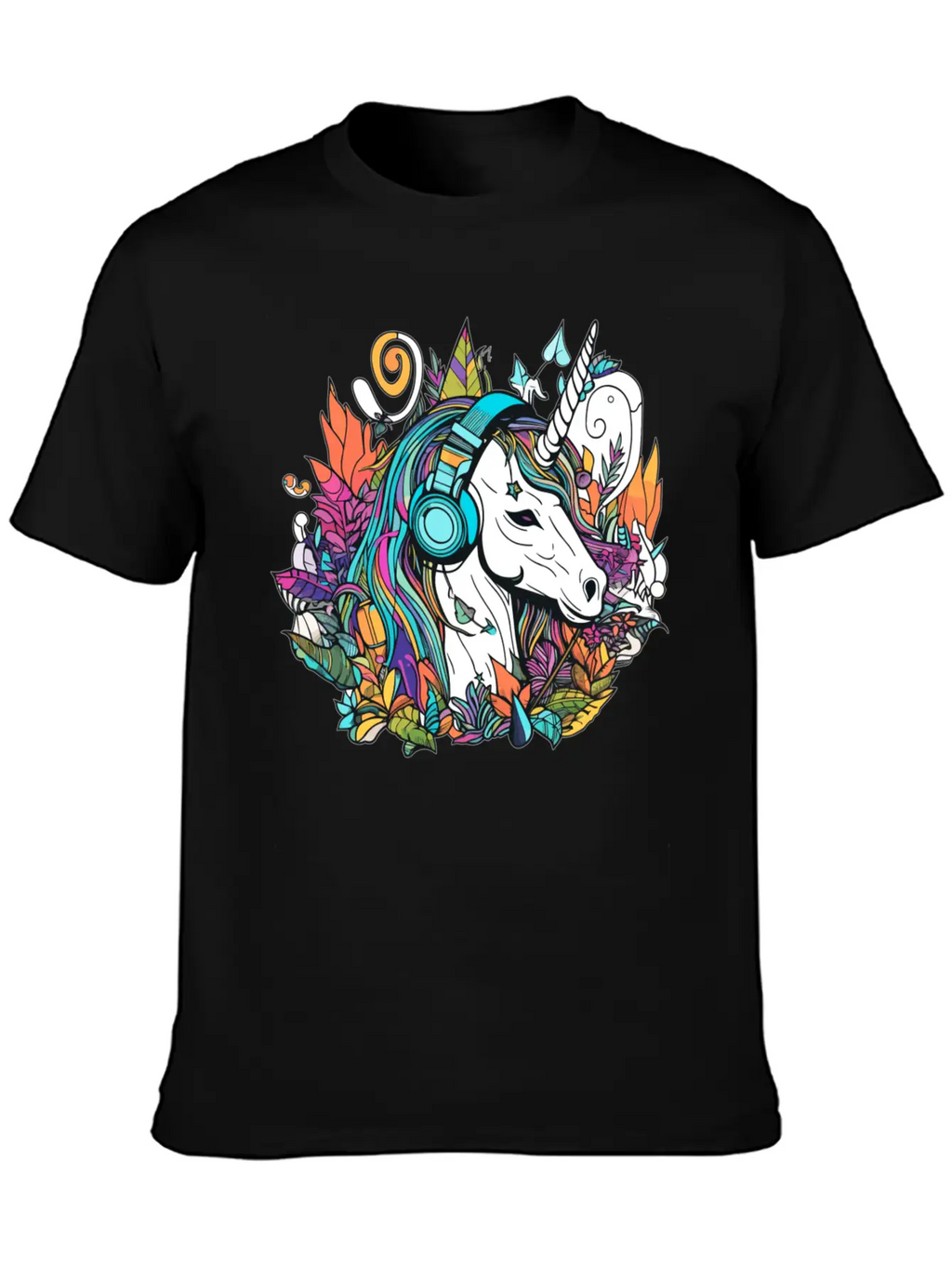 Summer Festival Techno Music Unicorn Dj Classic Cotton Tee – Unisex Comfort For Any Season