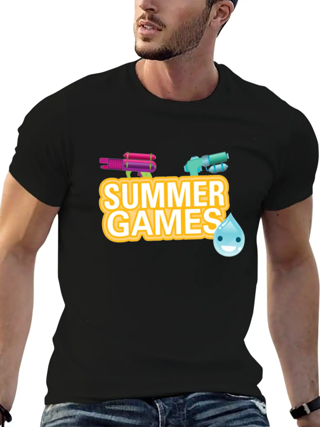 Summer Games Breathable Graphic T-Shirt – Perfect For Casual Days