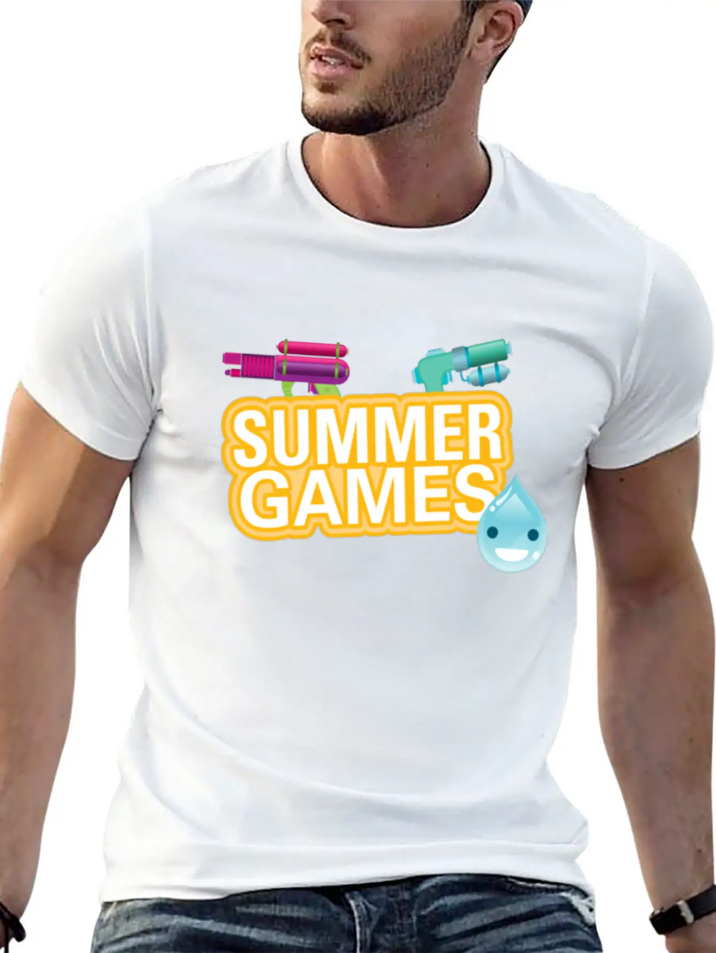 Summer Games Breathable Graphic T-Shirt – Perfect For Casual Days